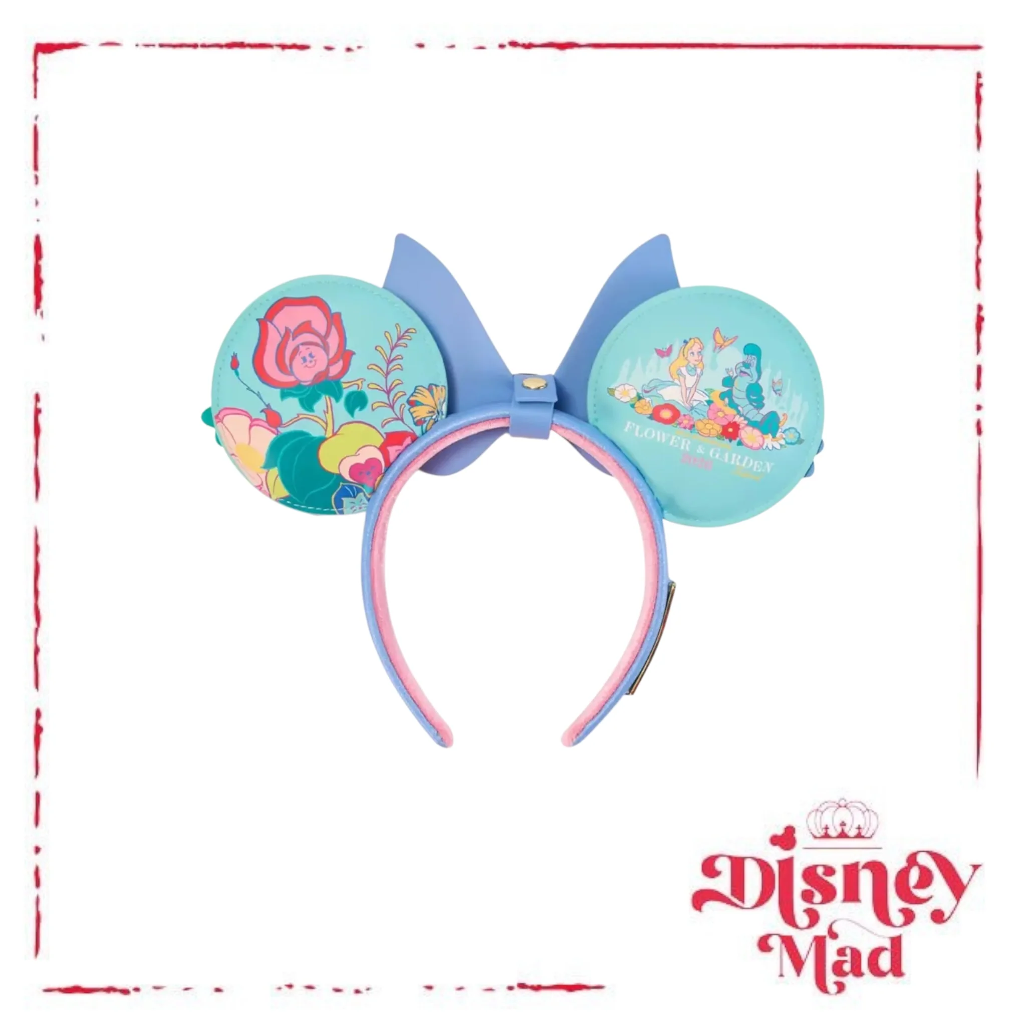 Alice in Wonderland Loungefly Ear Headband for Adults – EPCOT International Flower & Garden Festival 2026 - Image 2