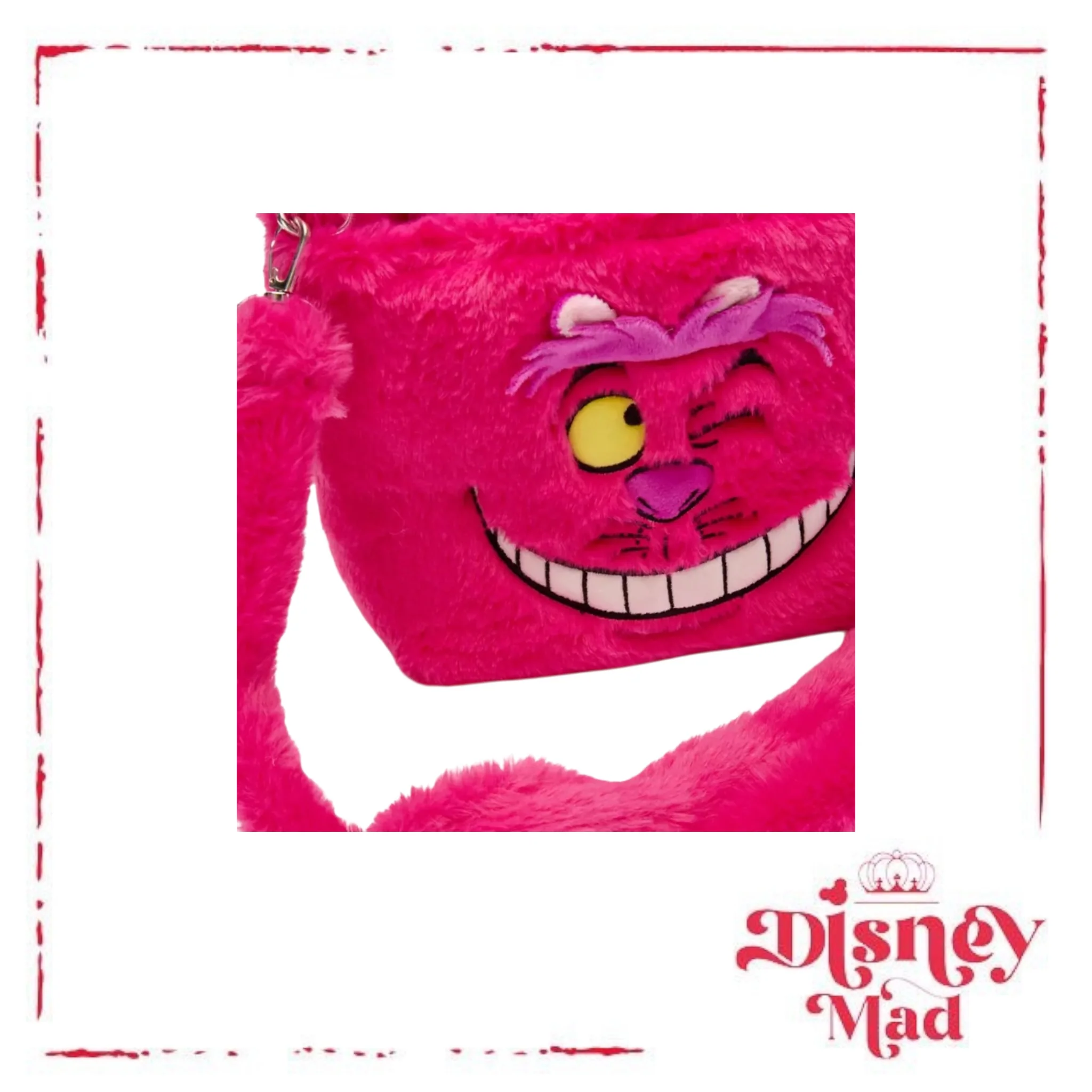 Cheshire Cat Plush Crossbody Bag – Alice in Wonderland - Disney Parks - Image 3