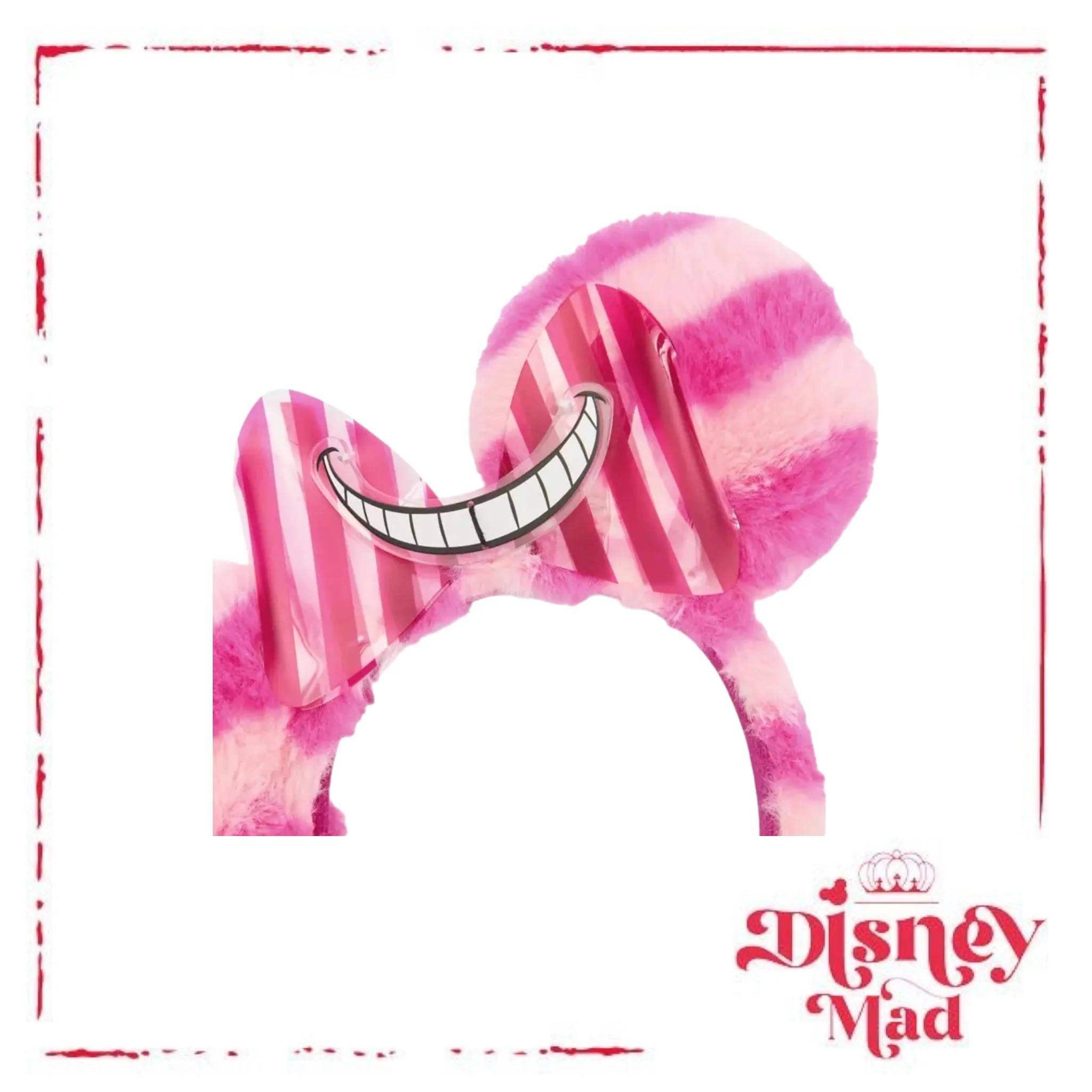 Cheshire Cat Plush Ear Headband Alice In Wonderland - Disney Parks - Image 3