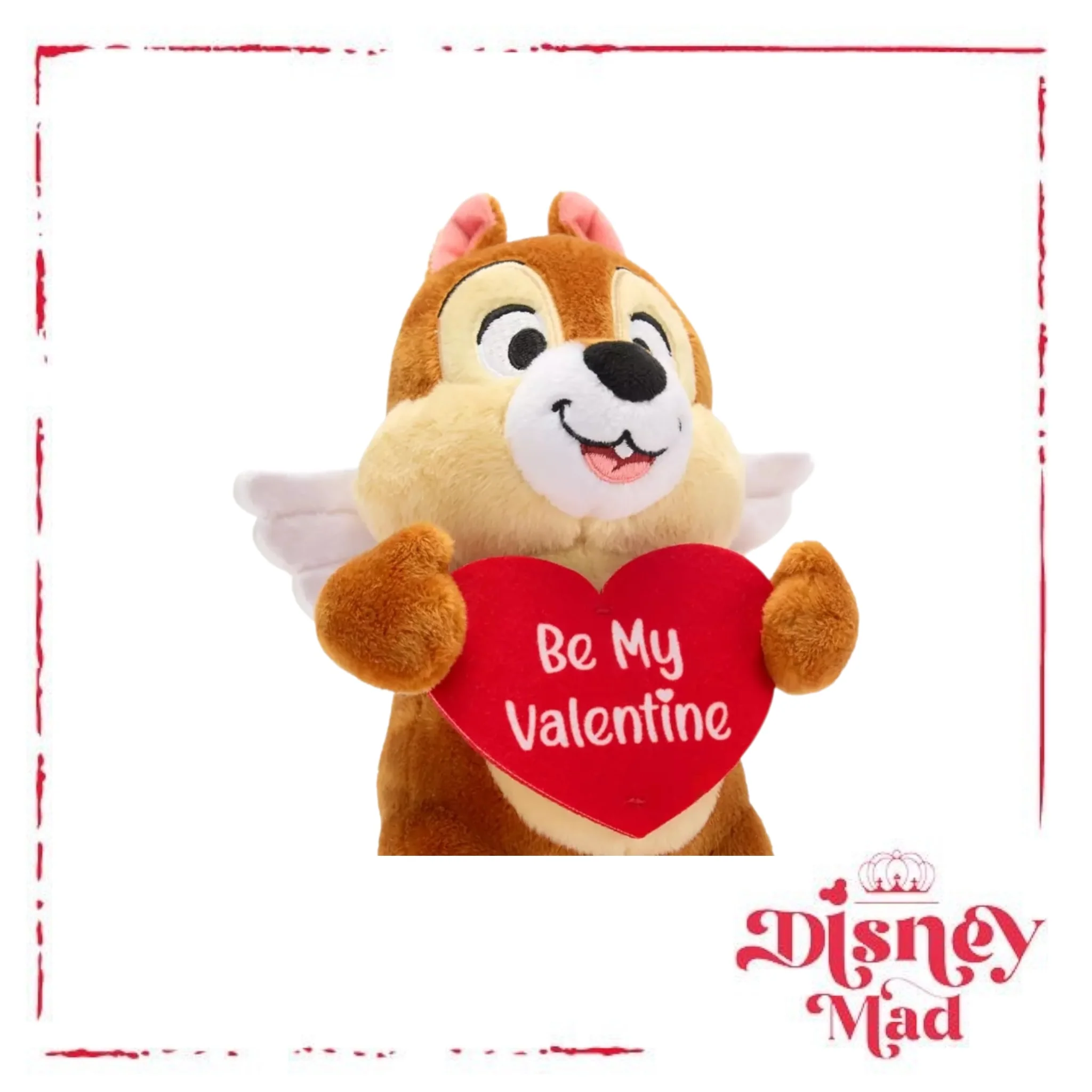 Chip 'n Dale Valentine's Day Plush Set – 9''- Disney Parks - Image 2