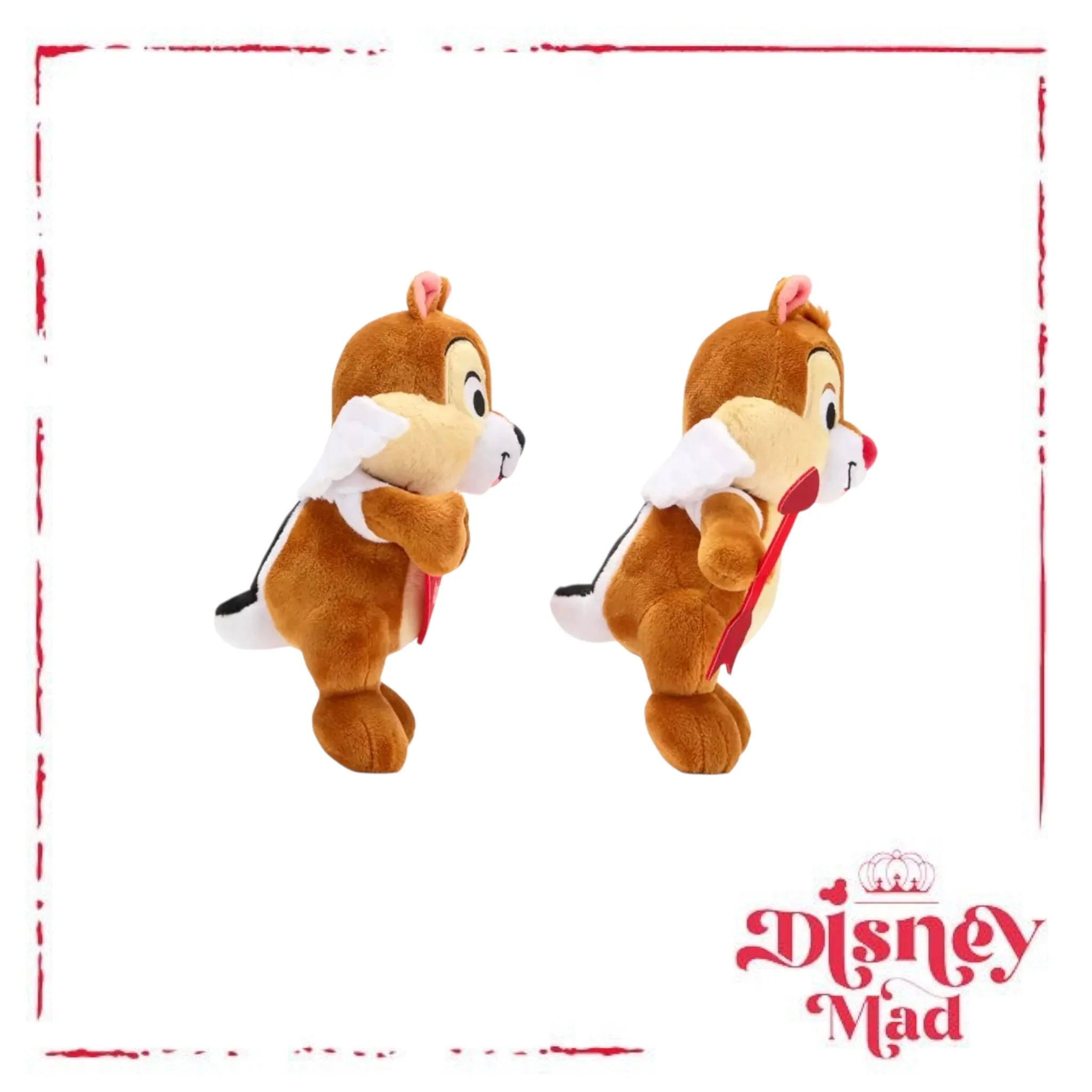 Chip 'n Dale Valentine's Day Plush Set – 9''- Disney Parks - Image 4