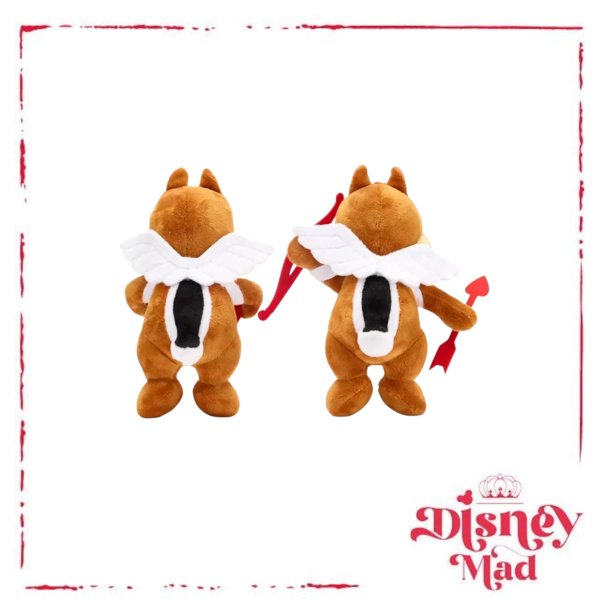 Chip 'n Dale Valentine's Day Plush Set – 9''- Disney Parks - Image 5