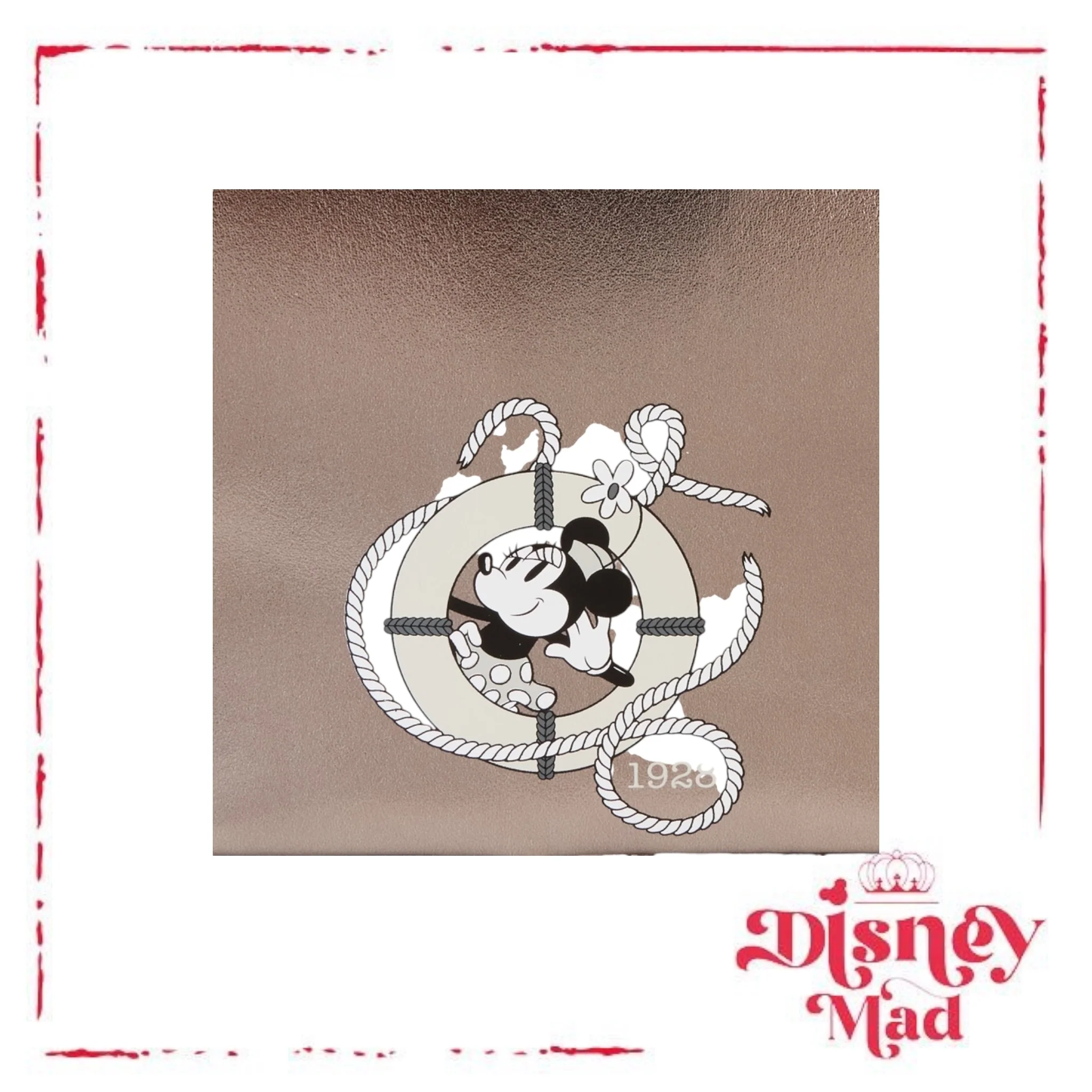D23 Limited Edition Steamboat Willie Platinum Minnie Mouse Mini Backpack - Image 5