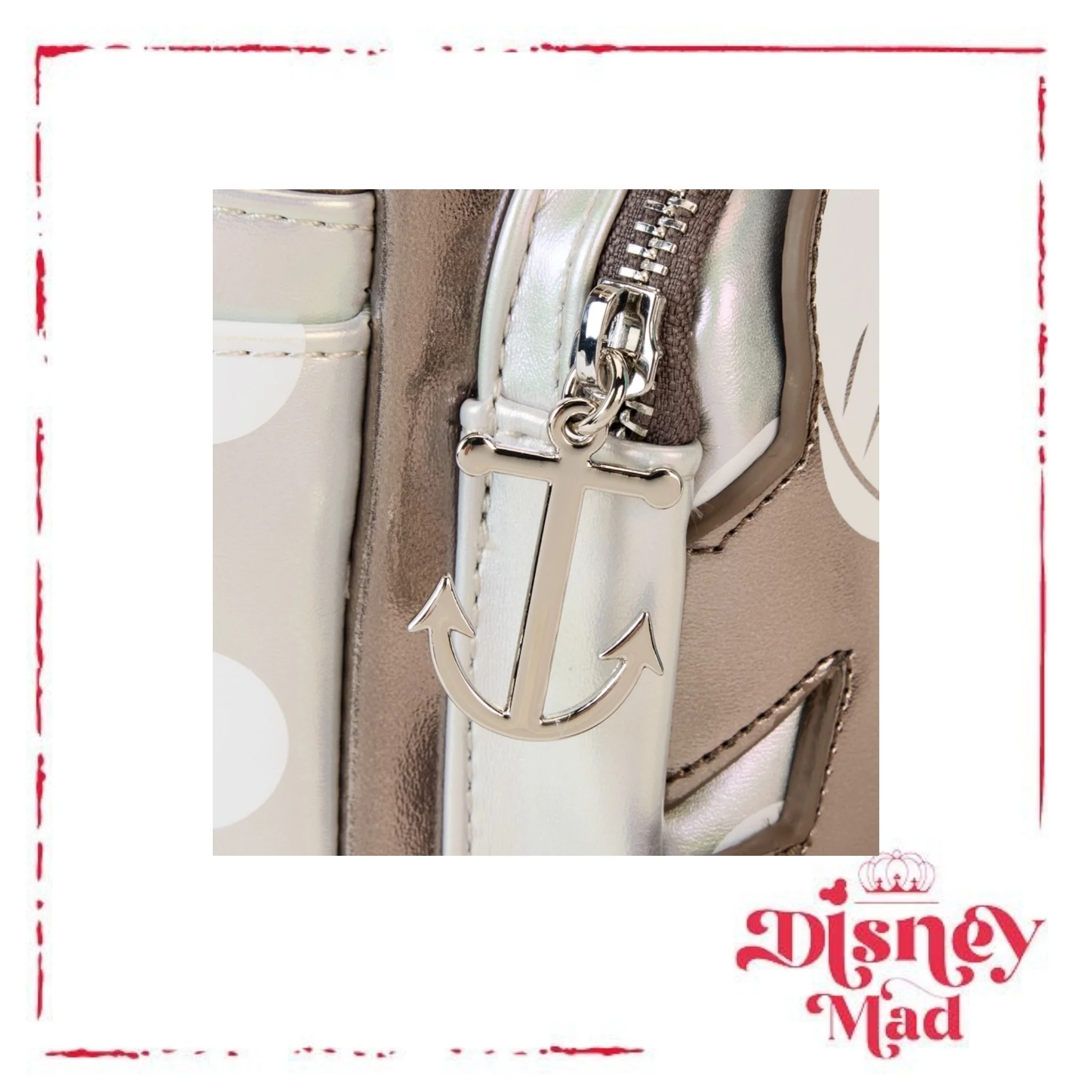 D23 Limited Edition Steamboat Willie Platinum Minnie Mouse Mini Backpack - Image 6