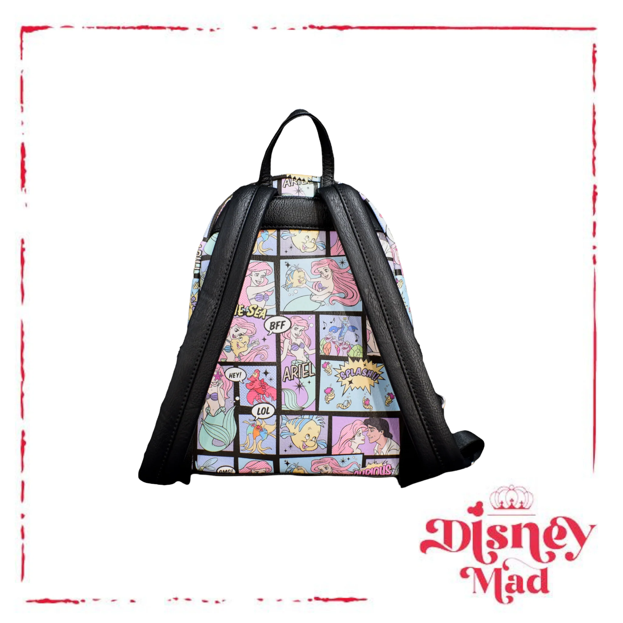 Disney Loungefly The Little Mermaid Comic AOP Mini Backpack - Grotto Treasures Exclusive - Image 3