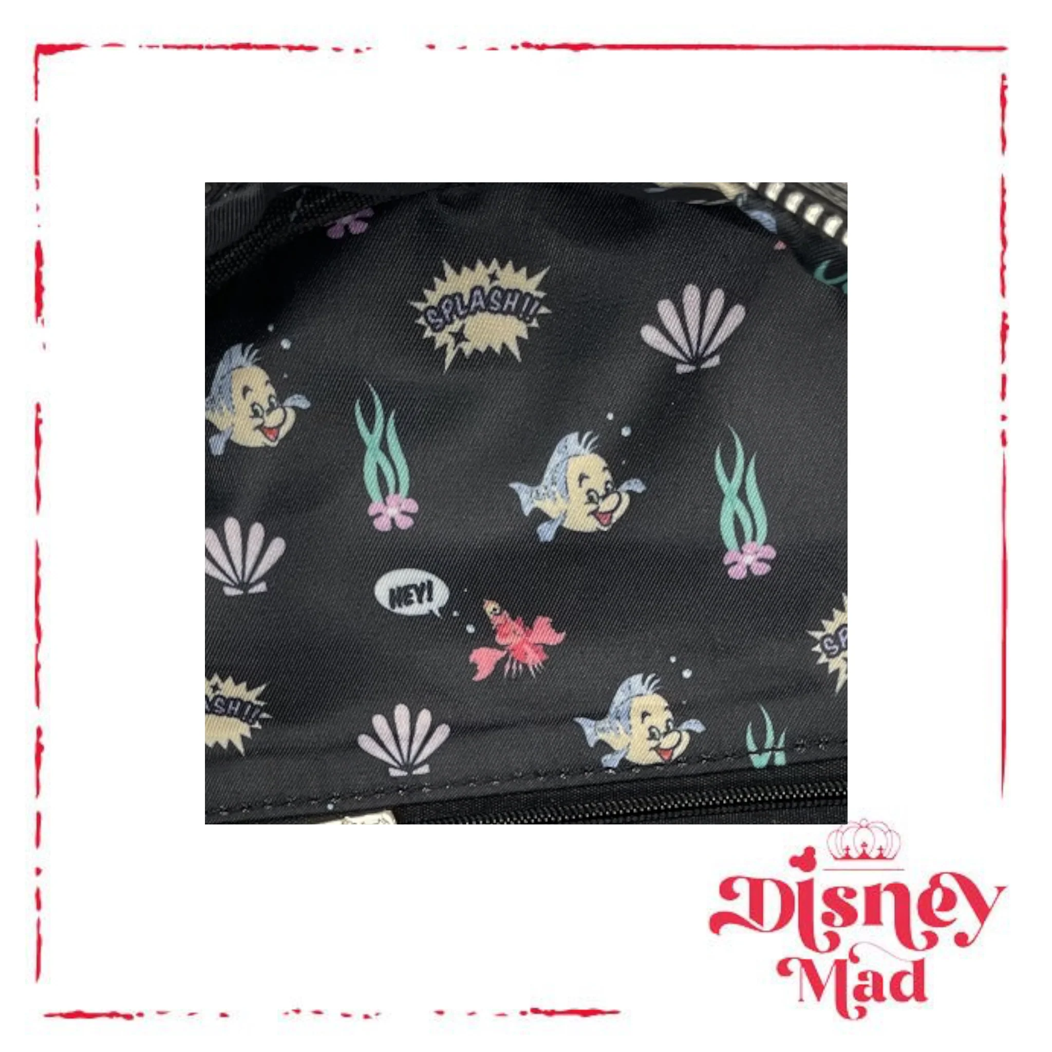 Disney Loungefly The Little Mermaid Comic AOP Mini Backpack - Grotto Treasures Exclusive - Image 5