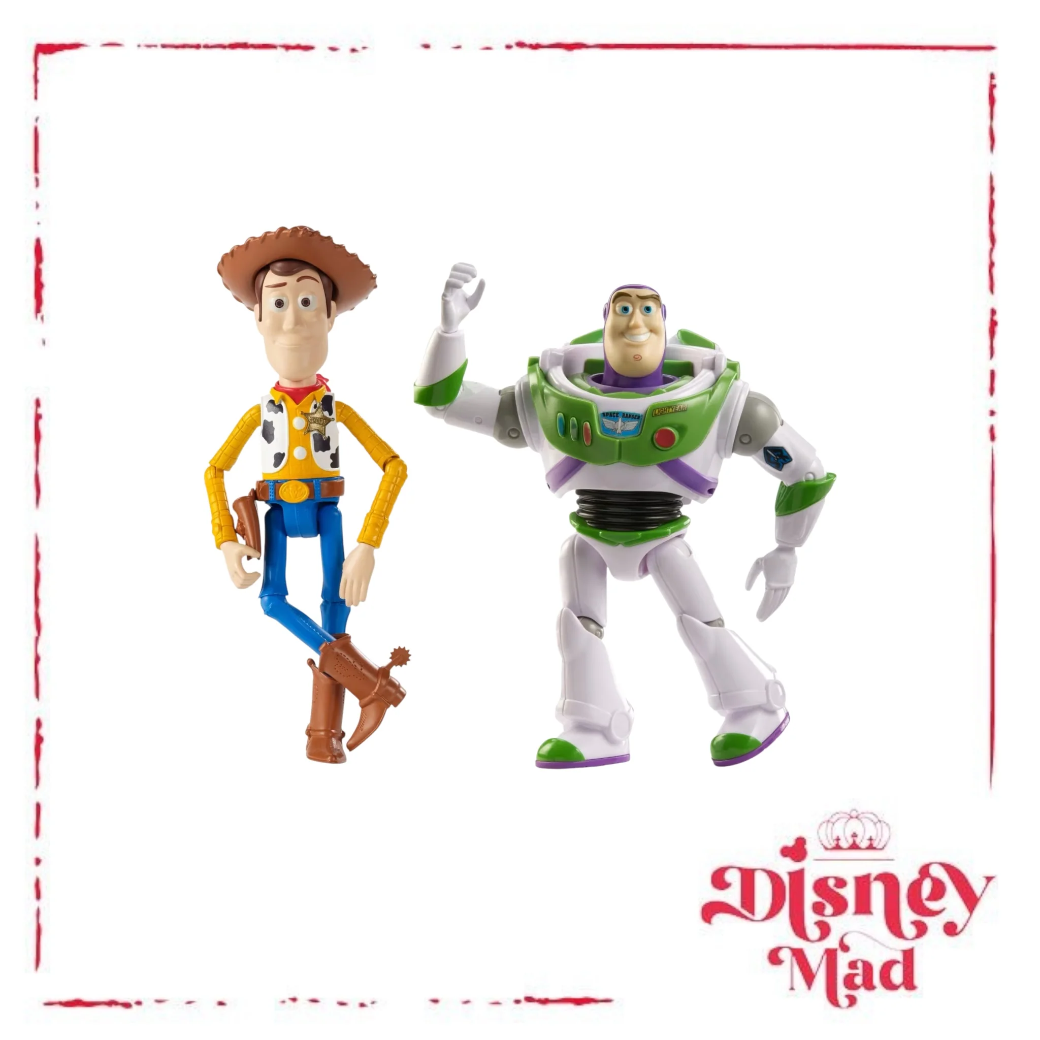 Disney And Pixar Toy Story 7-Inch Woody And Buzz Action Figure Toys 2-Pack, Pizza Planet Adventure - Image 3