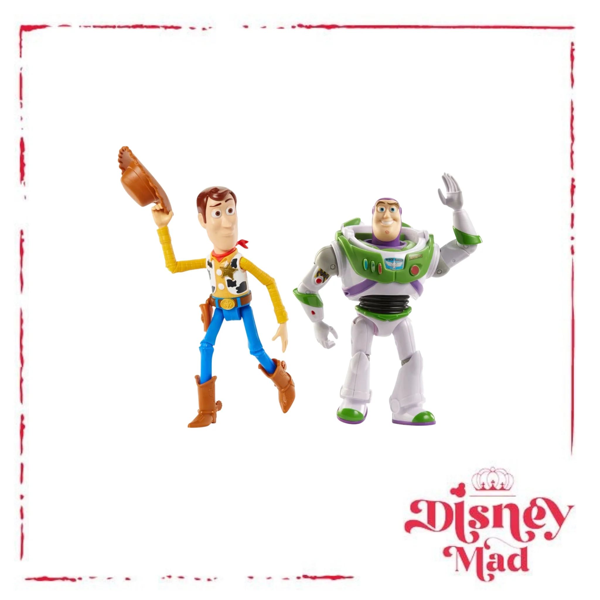 Disney And Pixar Toy Story 7-Inch Woody And Buzz Action Figure Toys 2-Pack, Pizza Planet Adventure - Image 4