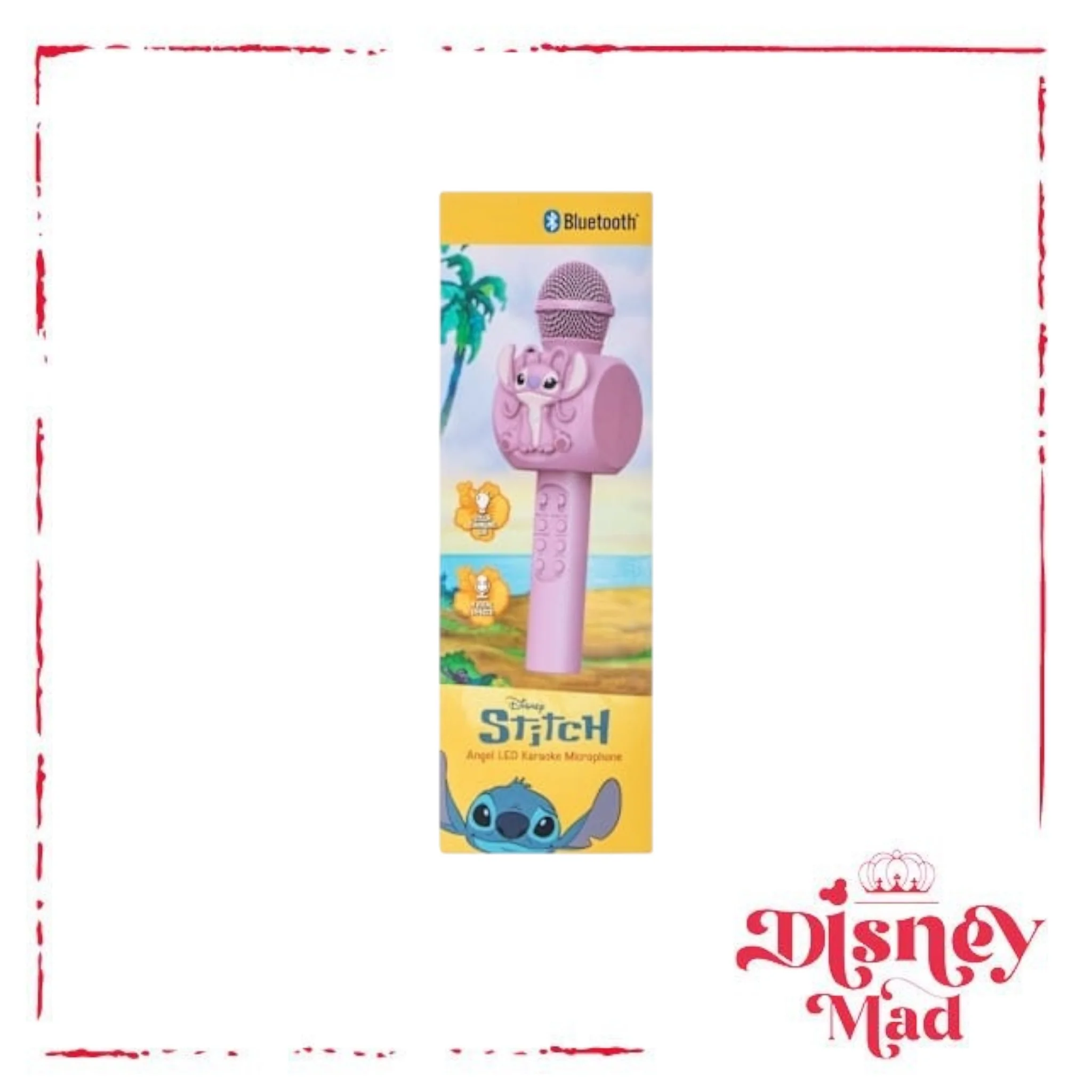 Disney Angel Bluetooth® LED Karaoke Microphone - Image 4