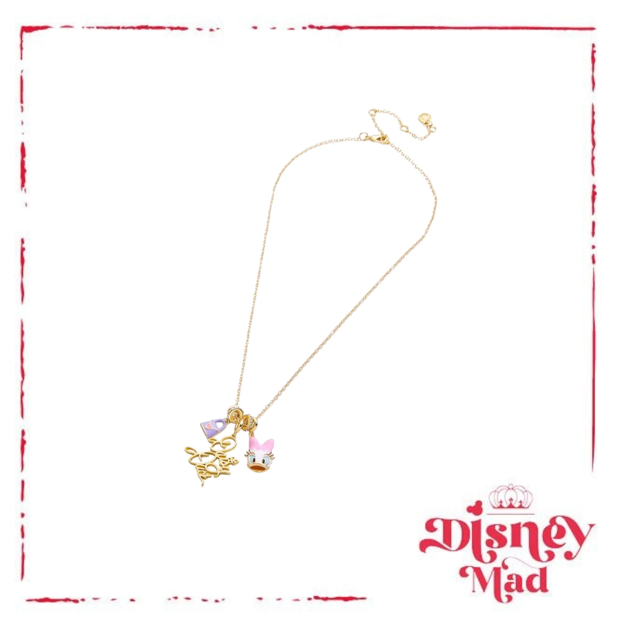 Disney Daisy Duck Cluster Charm Necklace - Baublebar - Image 2