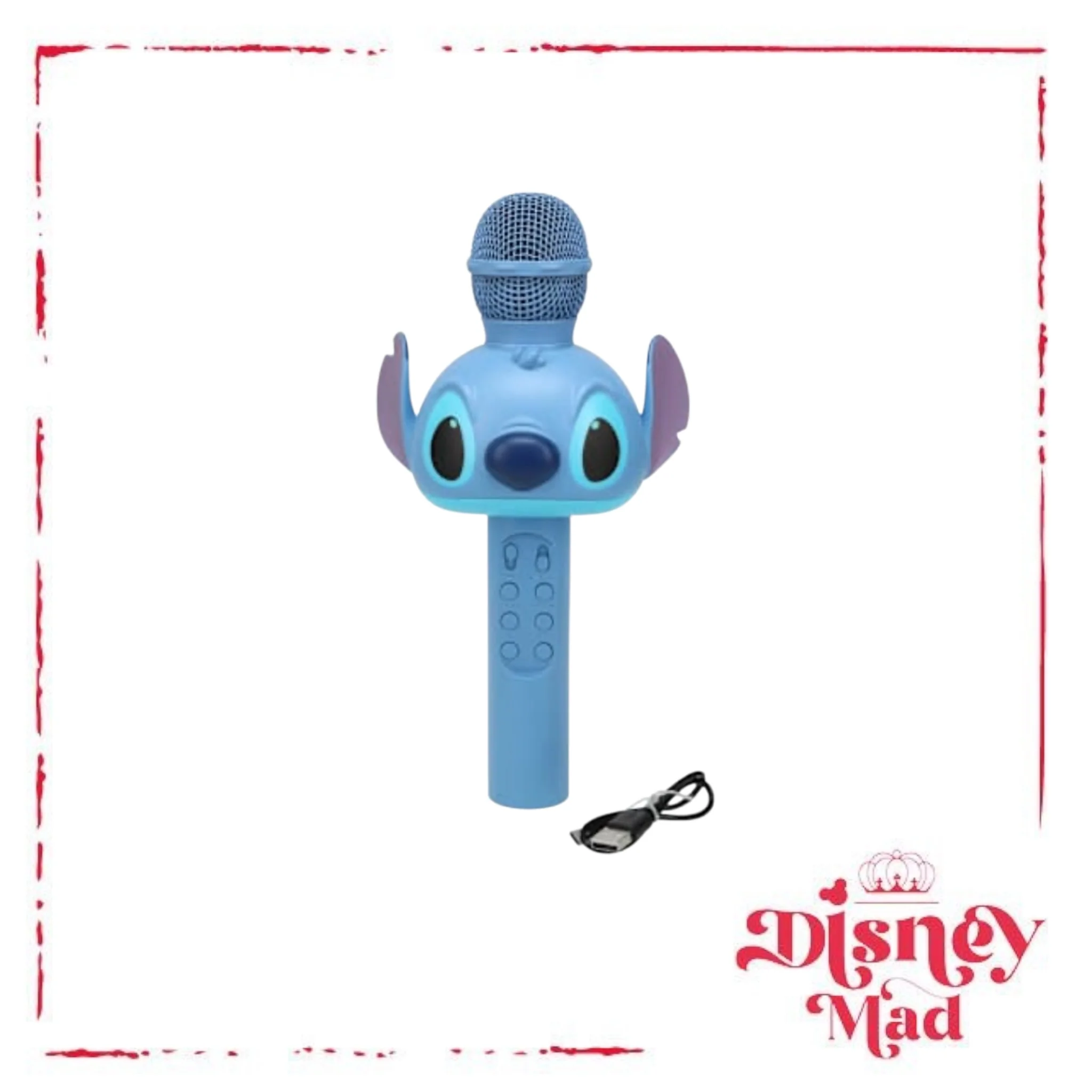Disney Figural Stitch Bluetooth® LED Karaoke Microphone - Image 3