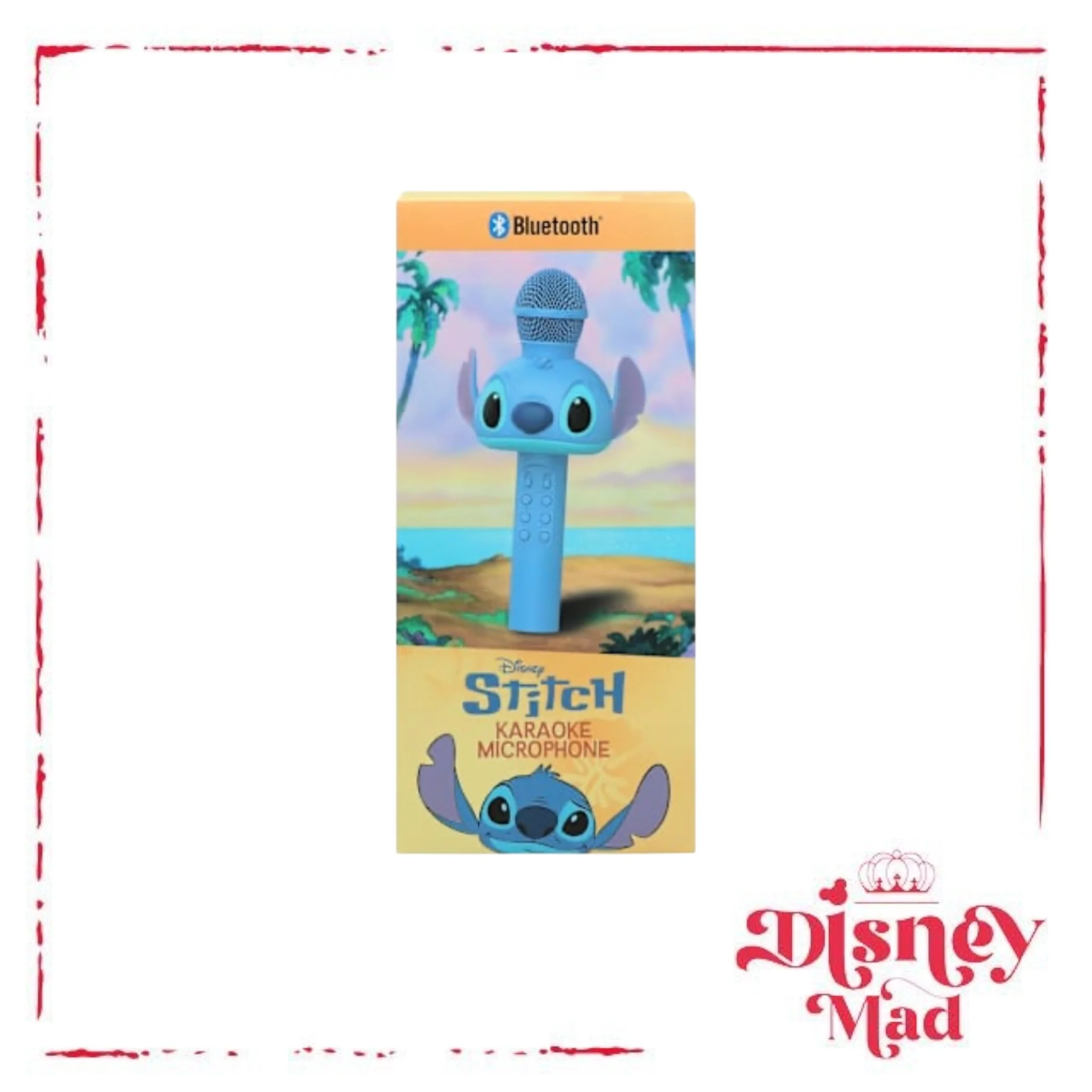 Disney Figural Stitch Bluetooth® LED Karaoke Microphone - Image 4