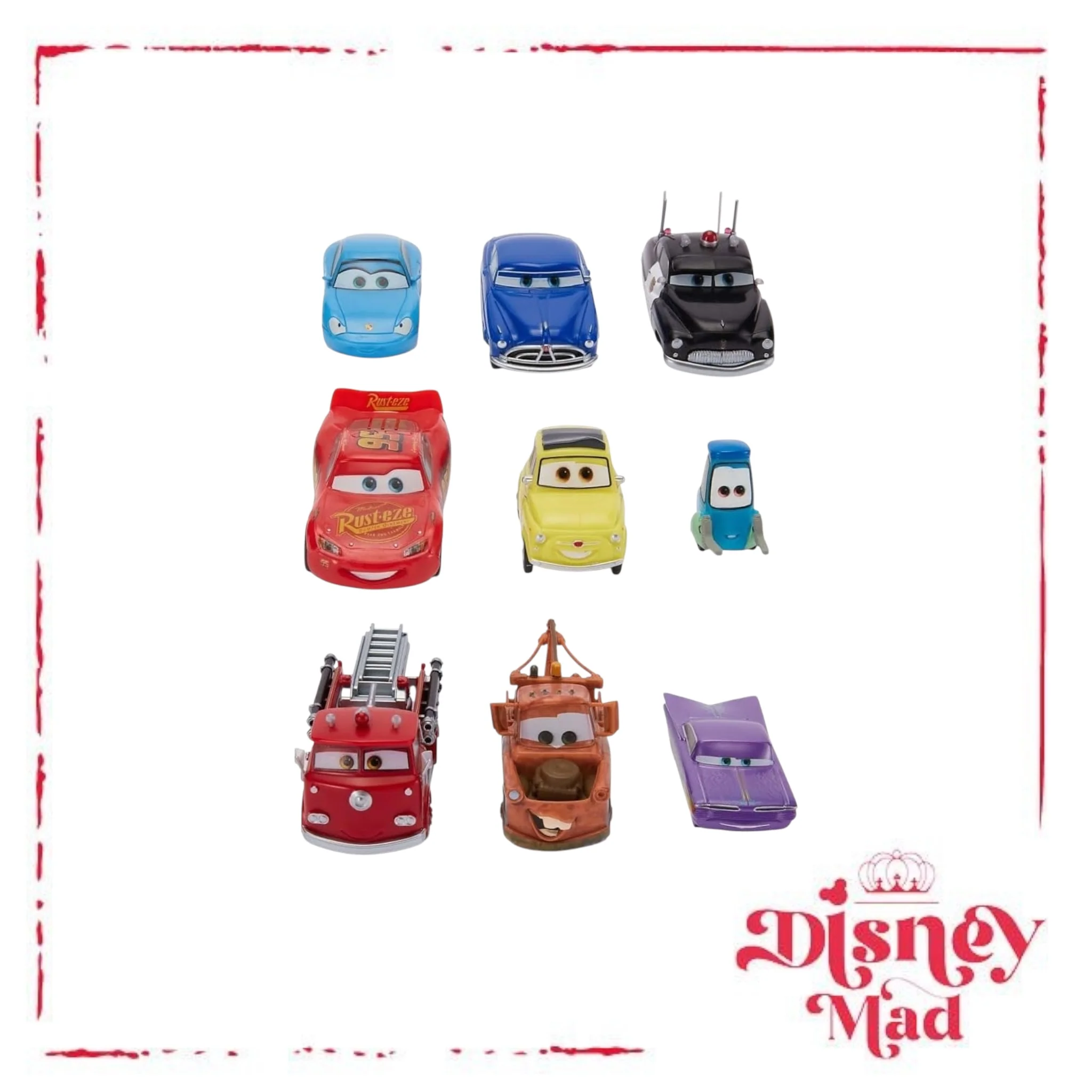 Disney Figurine Boxed Set - Cars - Set of 9 - Disney Parks - Image 2
