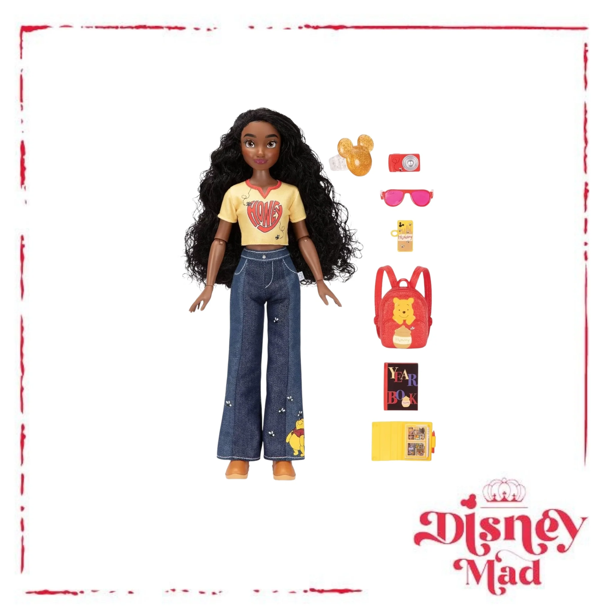 Disney ILY 4ever 12.5" Pooh Doll Black Hair/Brown Eyes - Image 2