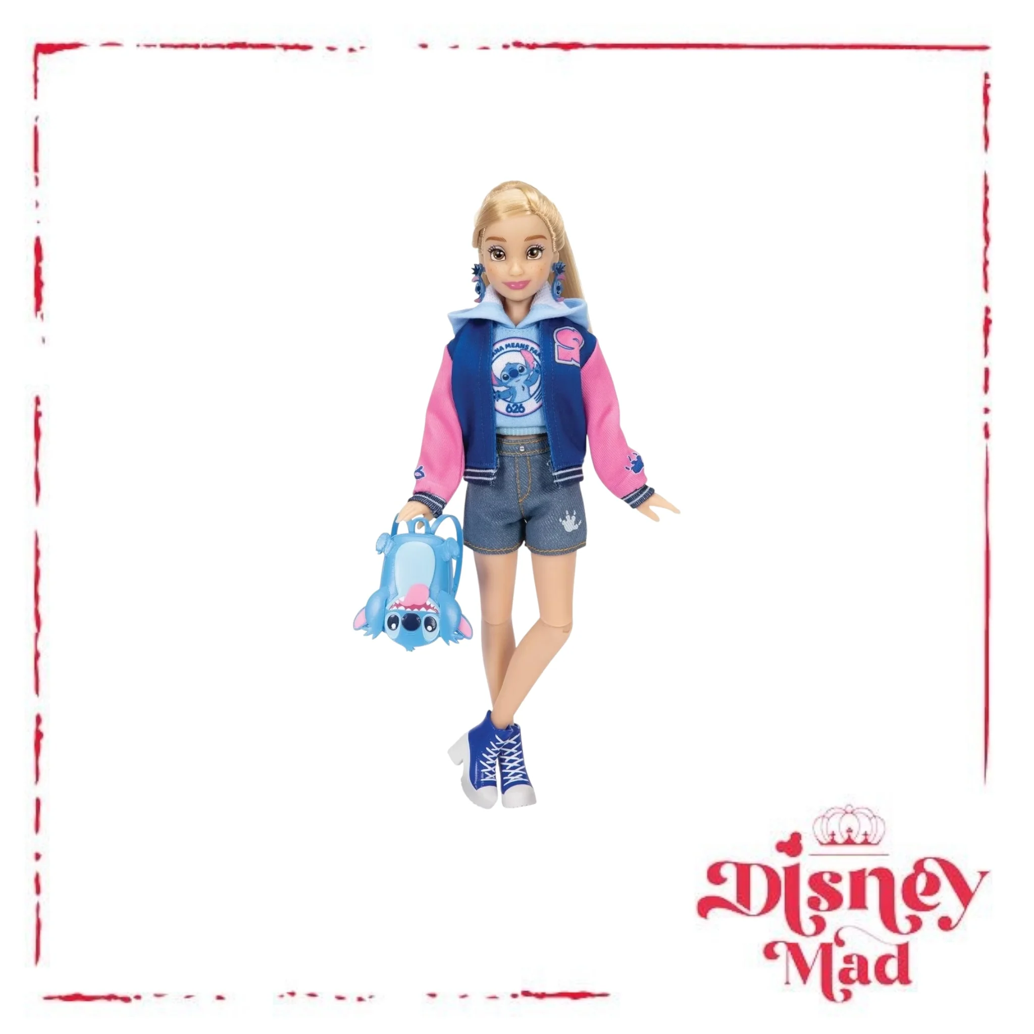 Disney ILY 4ever 12.5" Stitch Doll Varsity Jacket Blonde Hair/Brown Eyes - Image 4