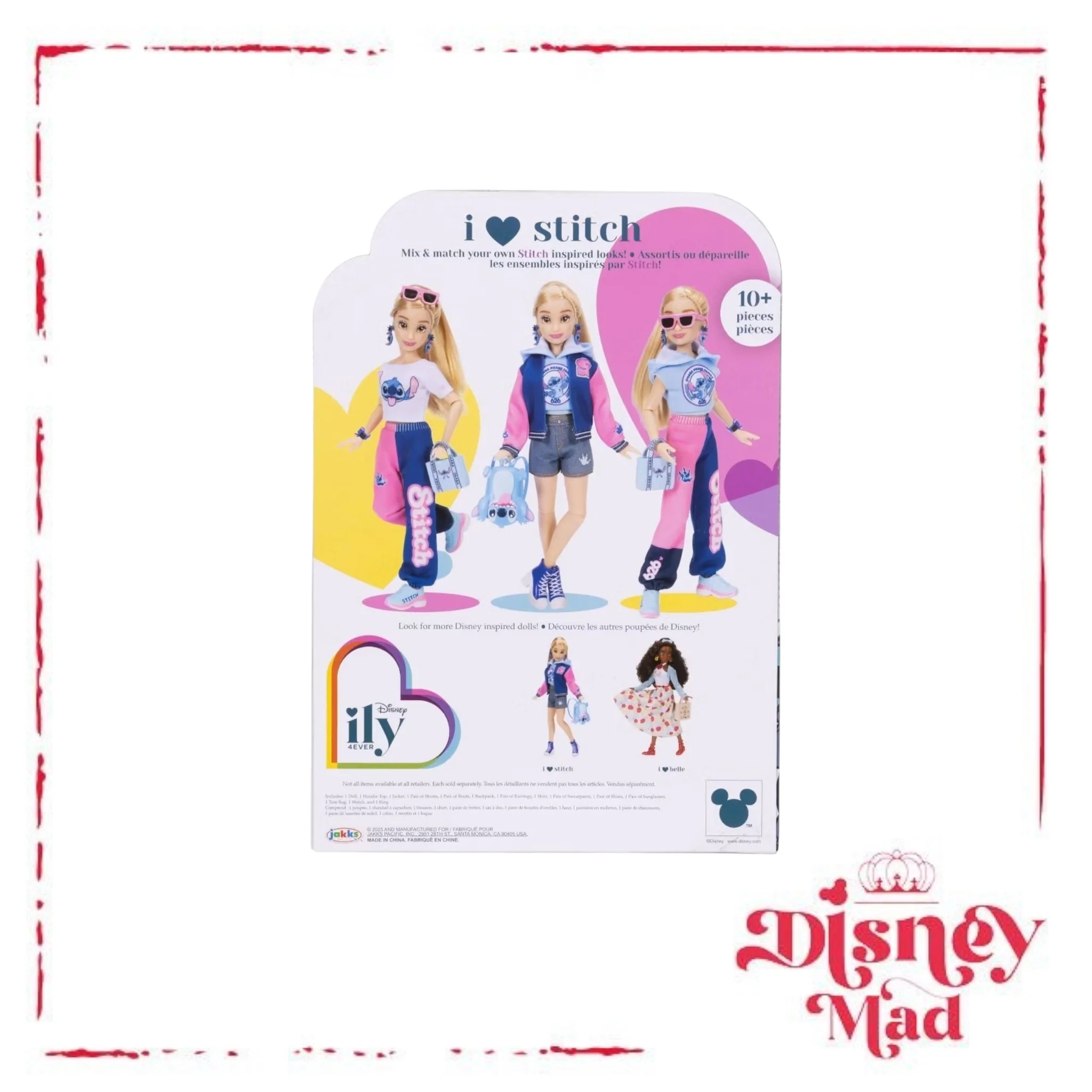 Disney ILY 4ever 12.5" Stitch Doll Varsity Jacket Blonde Hair/Brown Eyes - Image 6