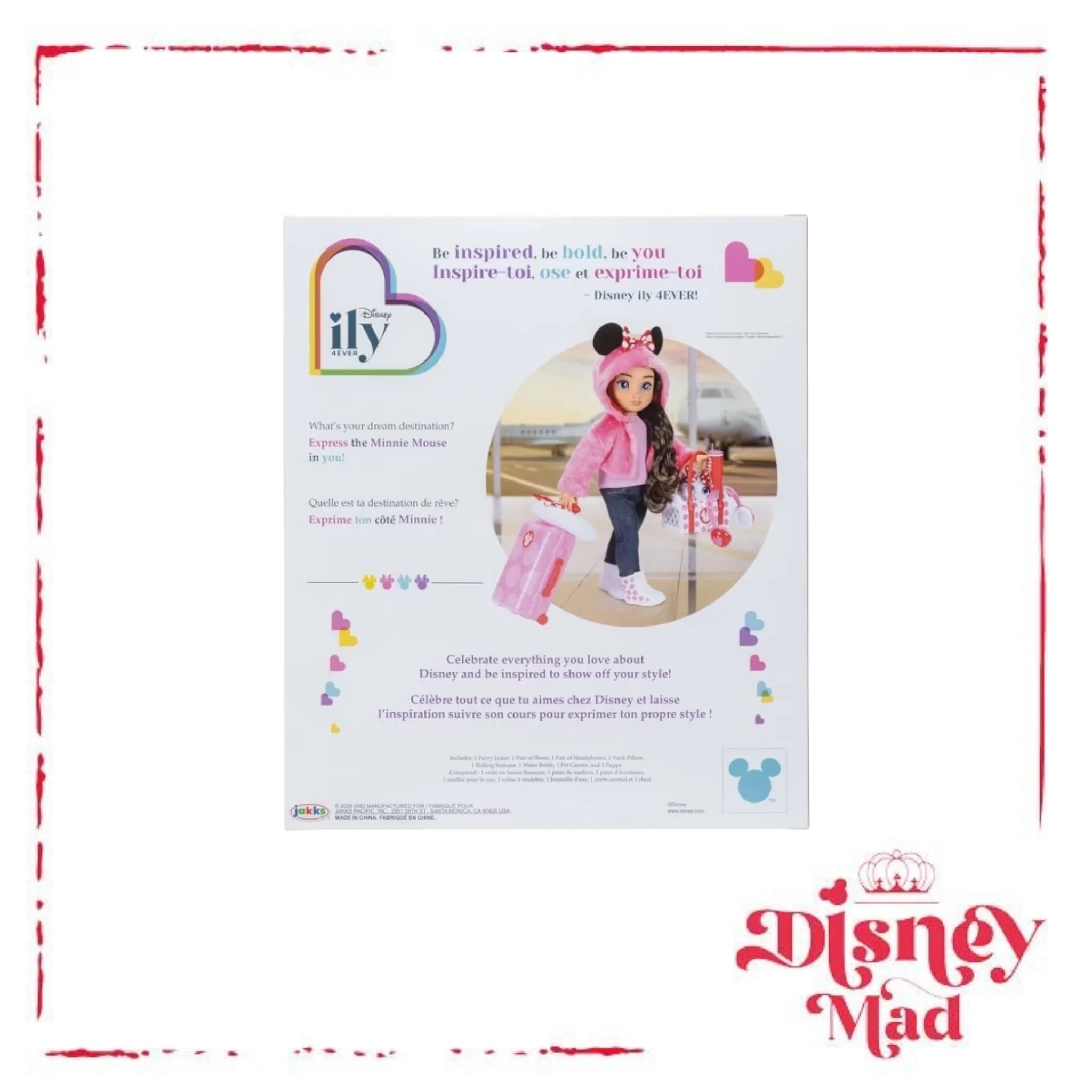 Disney ILY 4EVER Minnie Inspired Deluxe Travel Set - 18" - Image 5