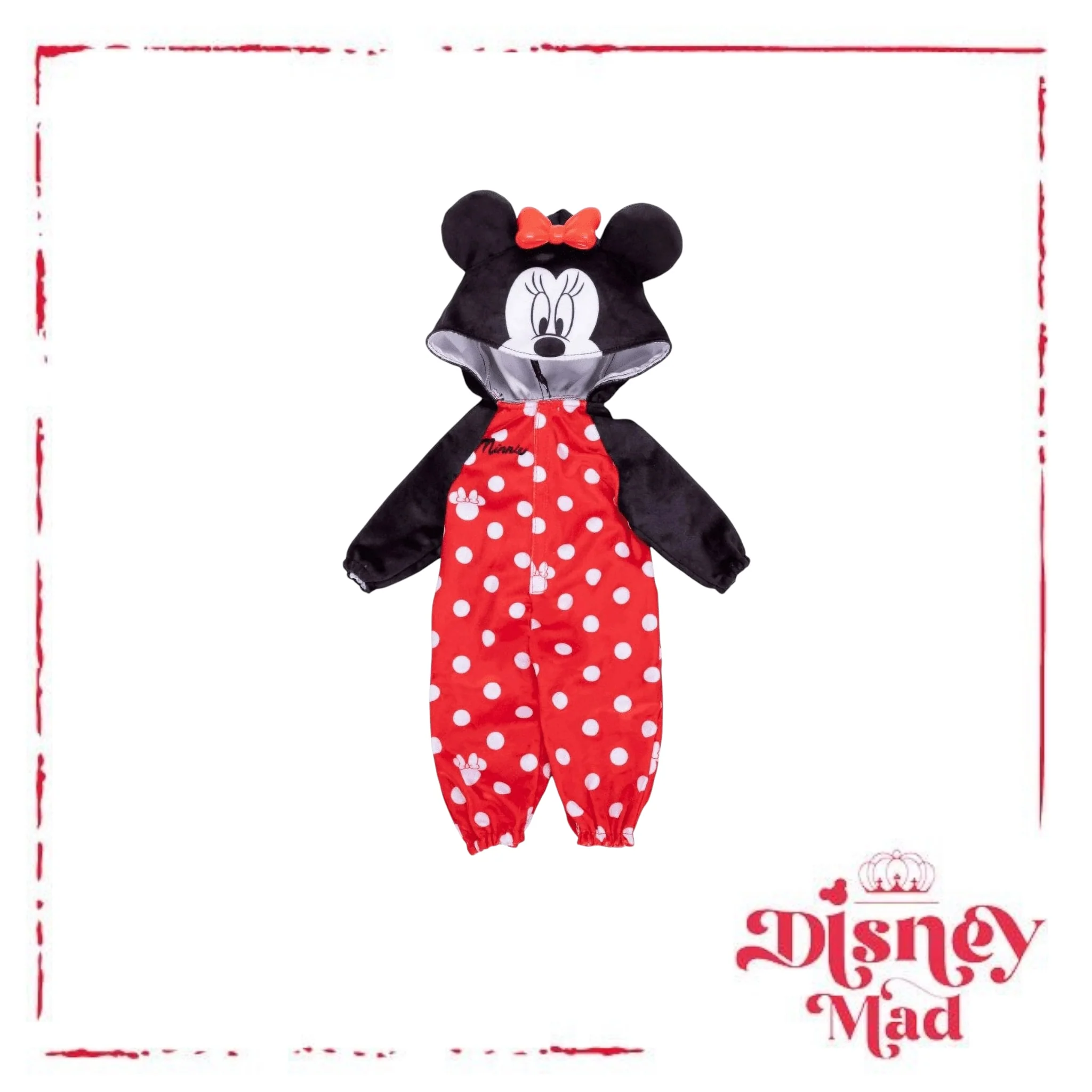 Disney ILY 4ever One Piece Pajama Set Hoodie 18" Doll Minnie Mouse - Image 2