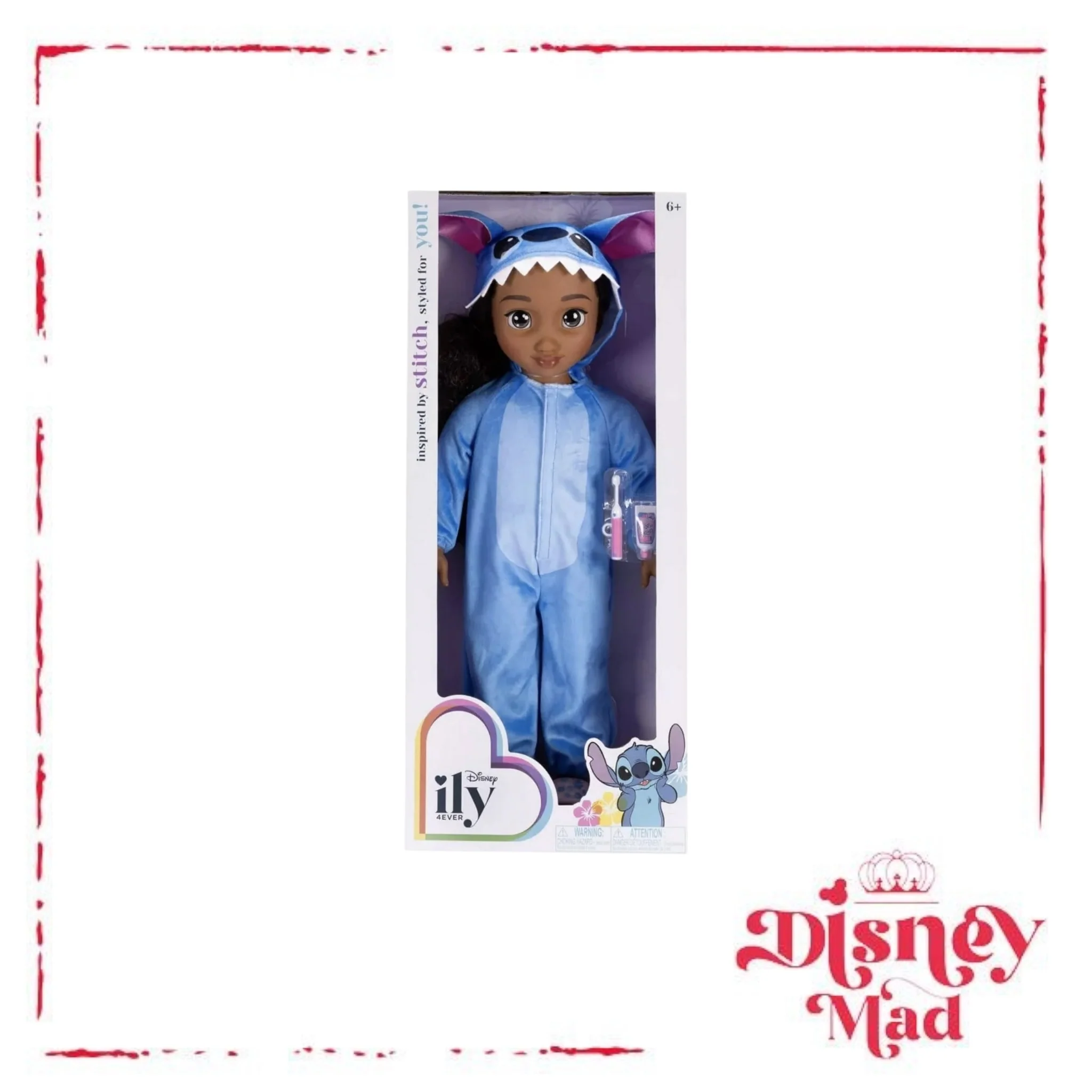 Disney ILY 4ever Stitch Inspired 18 inch Doll, Dark Hair and Skin - Image 2