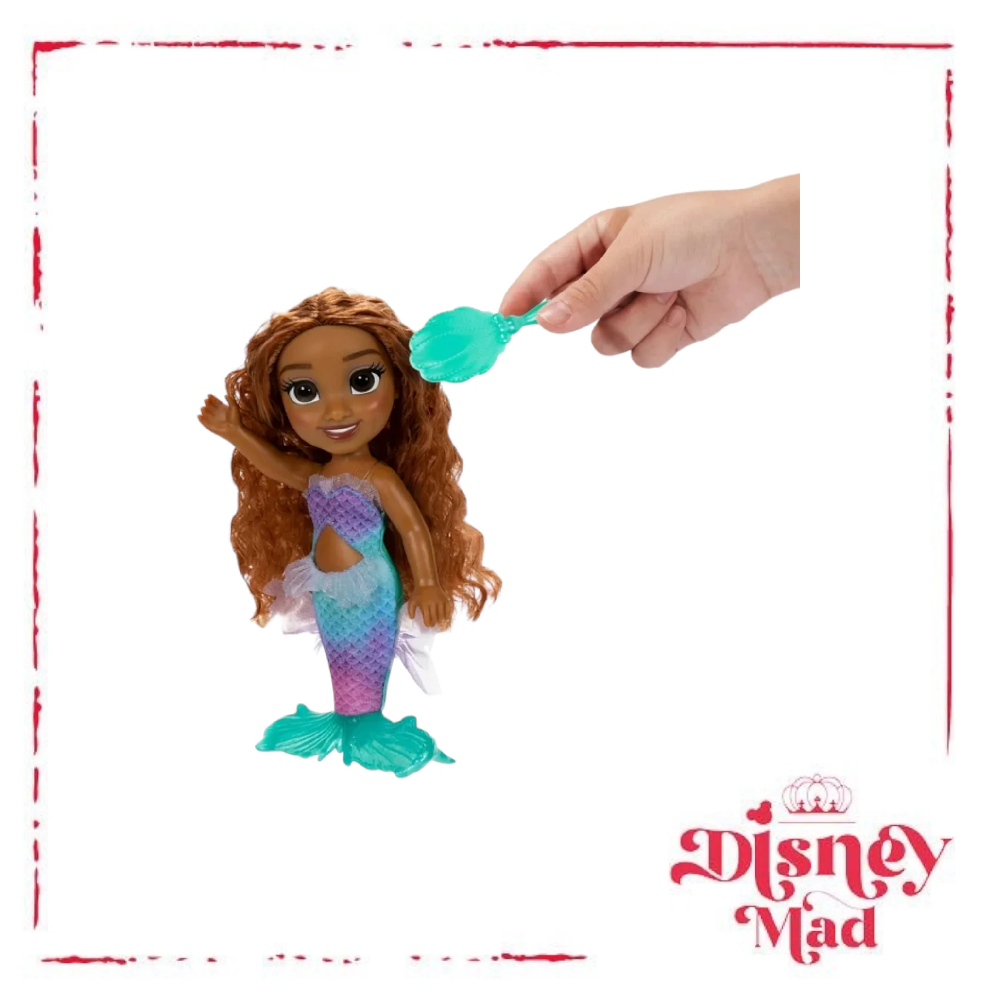 Disney Little Mermaid 6 inch Petite Ariel Fashion Doll with Seashell Brush Inspired by the Movie - Image 2