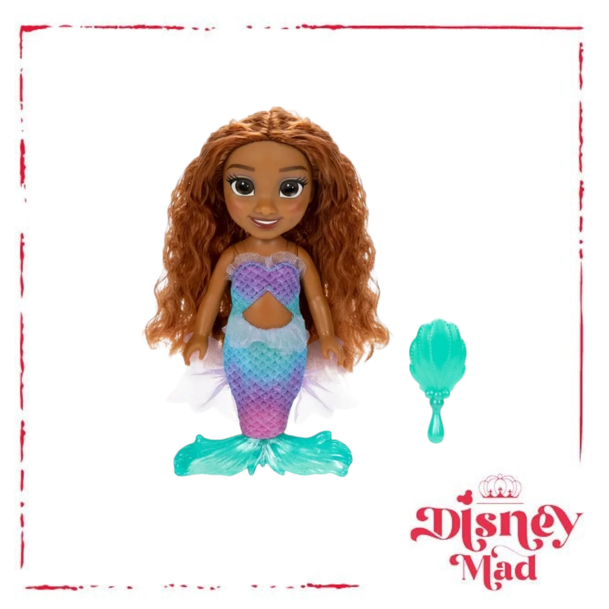 Disney Little Mermaid 6 inch Petite Ariel Fashion Doll with Seashell Brush Inspired by the Movie - Image 3
