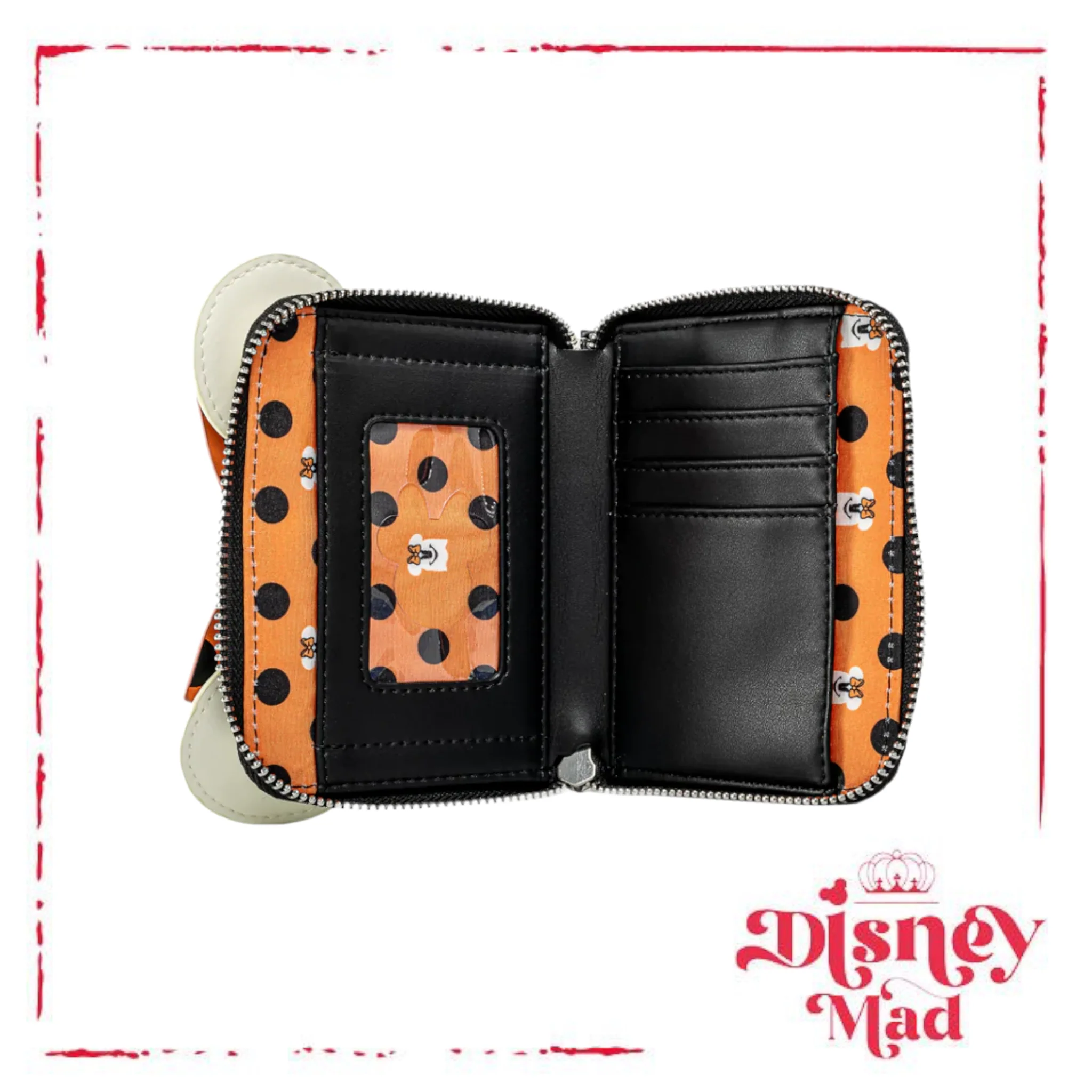 Disney Loungefly Ghost Minnie Glow in the Dark Cosplay Zip Around Wallet - Image 3