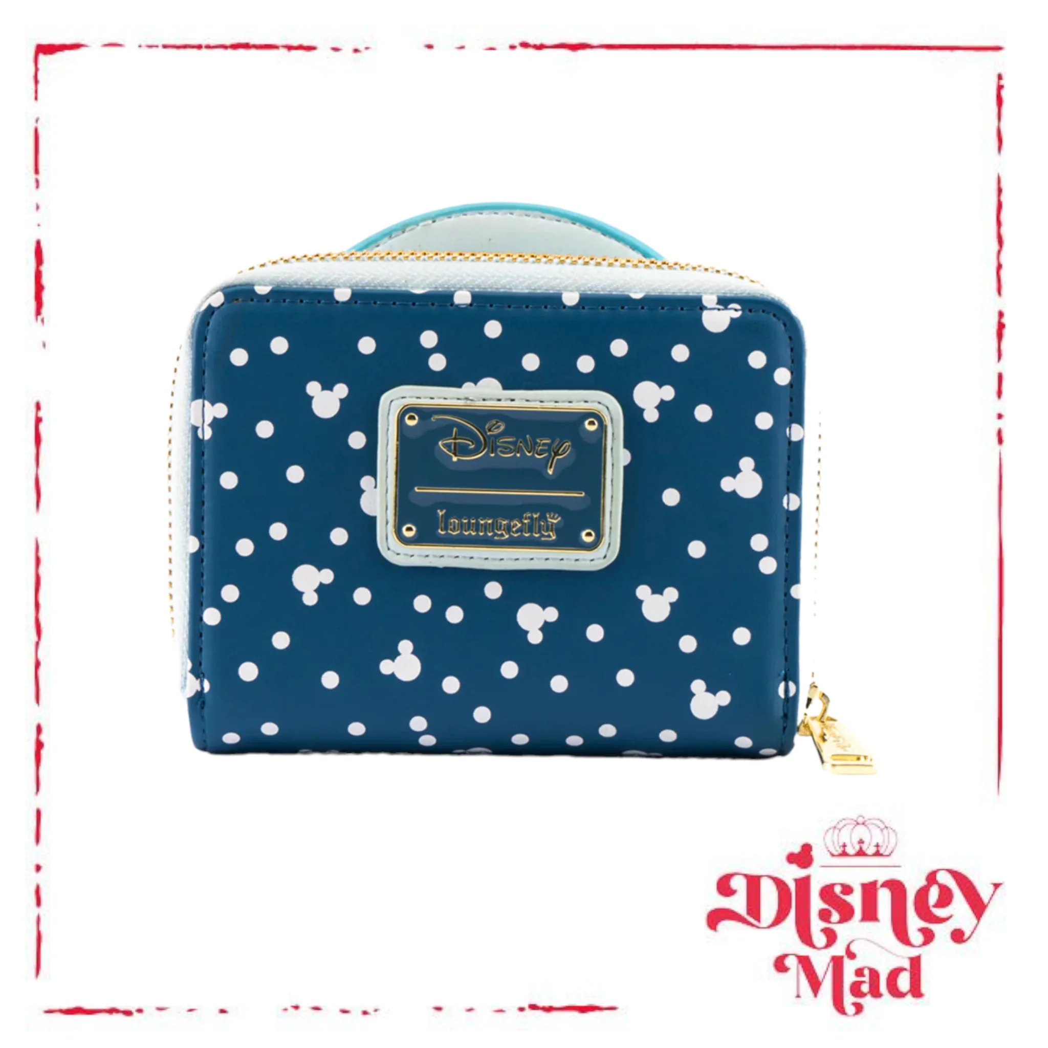 Disney Loungefly Snowman Mickey And Minnie Snow Globe Zip Around Wallet - Image 4