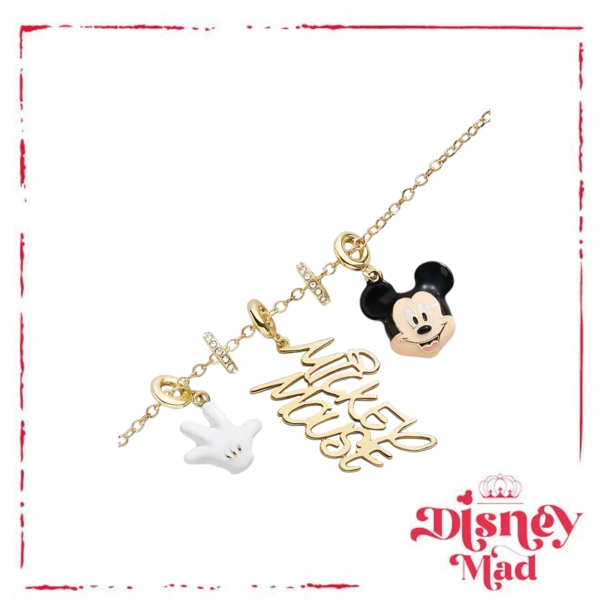 Disney Mickey Mouse Cluster Charm Necklace - Baublebar - Image 3
