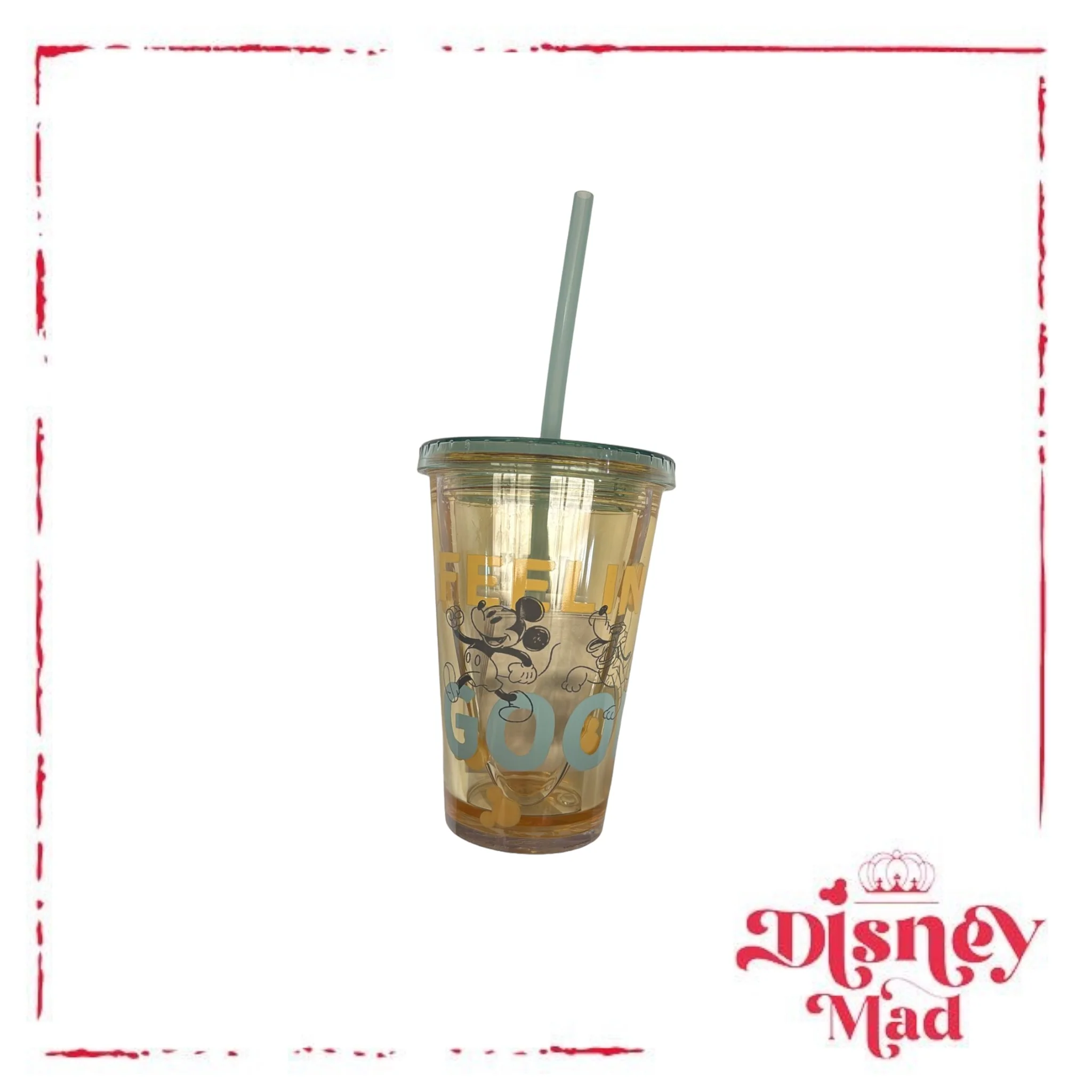 Disney Mickey Mouse & Friends 8.4oz Plastic Tumbler with Straw - Image 2