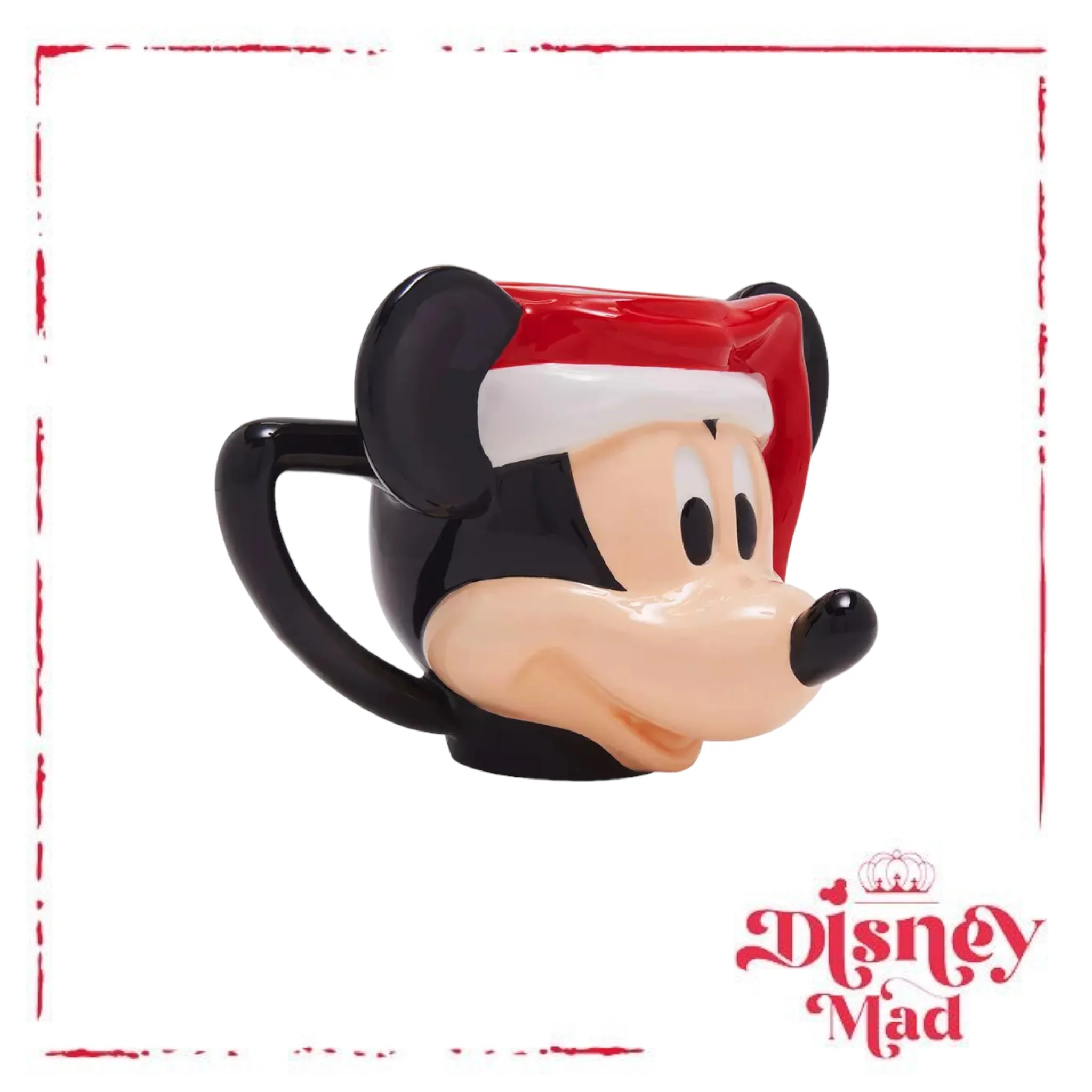 Disney Mickey Mouse Santa Head Mug - Image 2