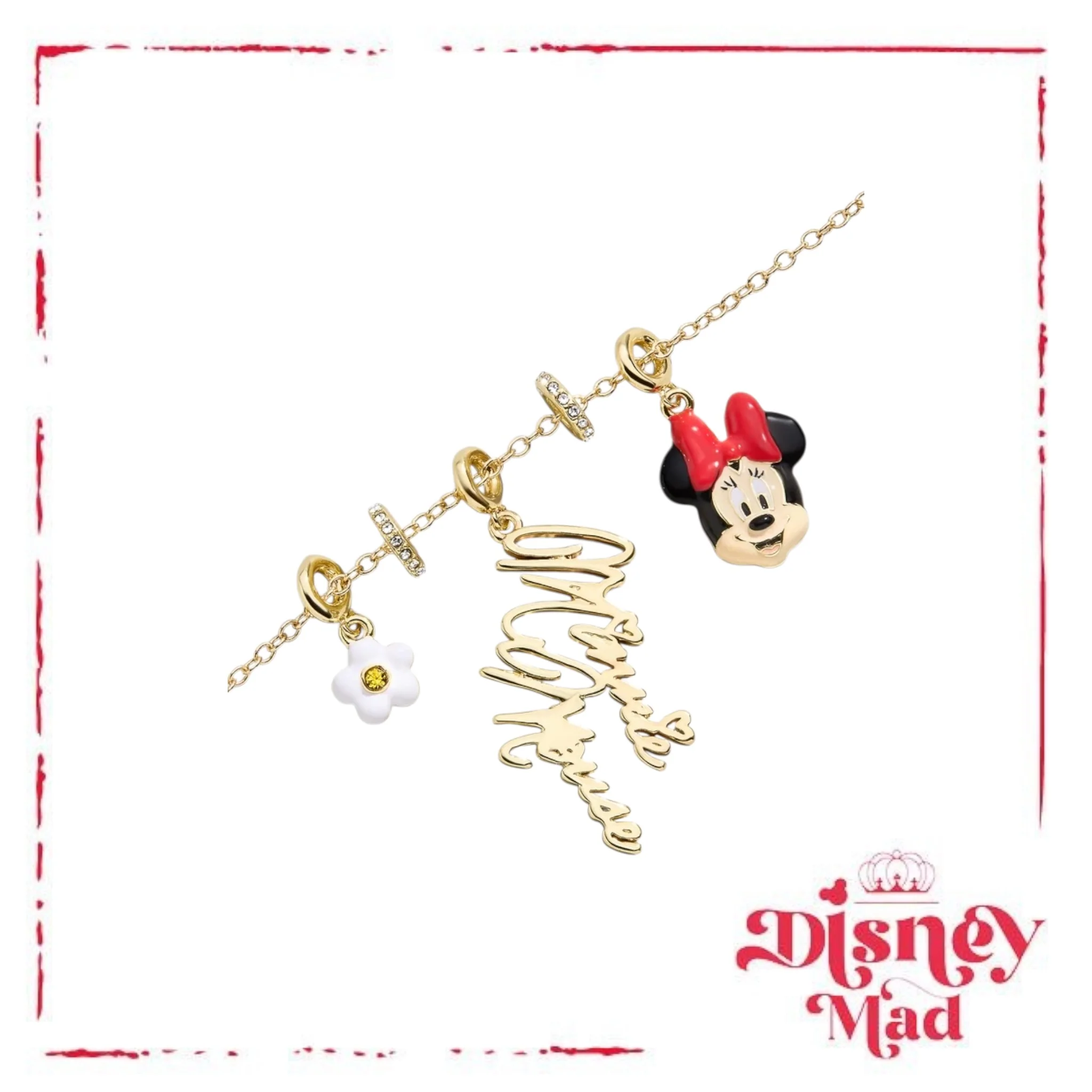 Disney Minnie Mouse Cluster Charm Necklace - Baublebar - Image 3