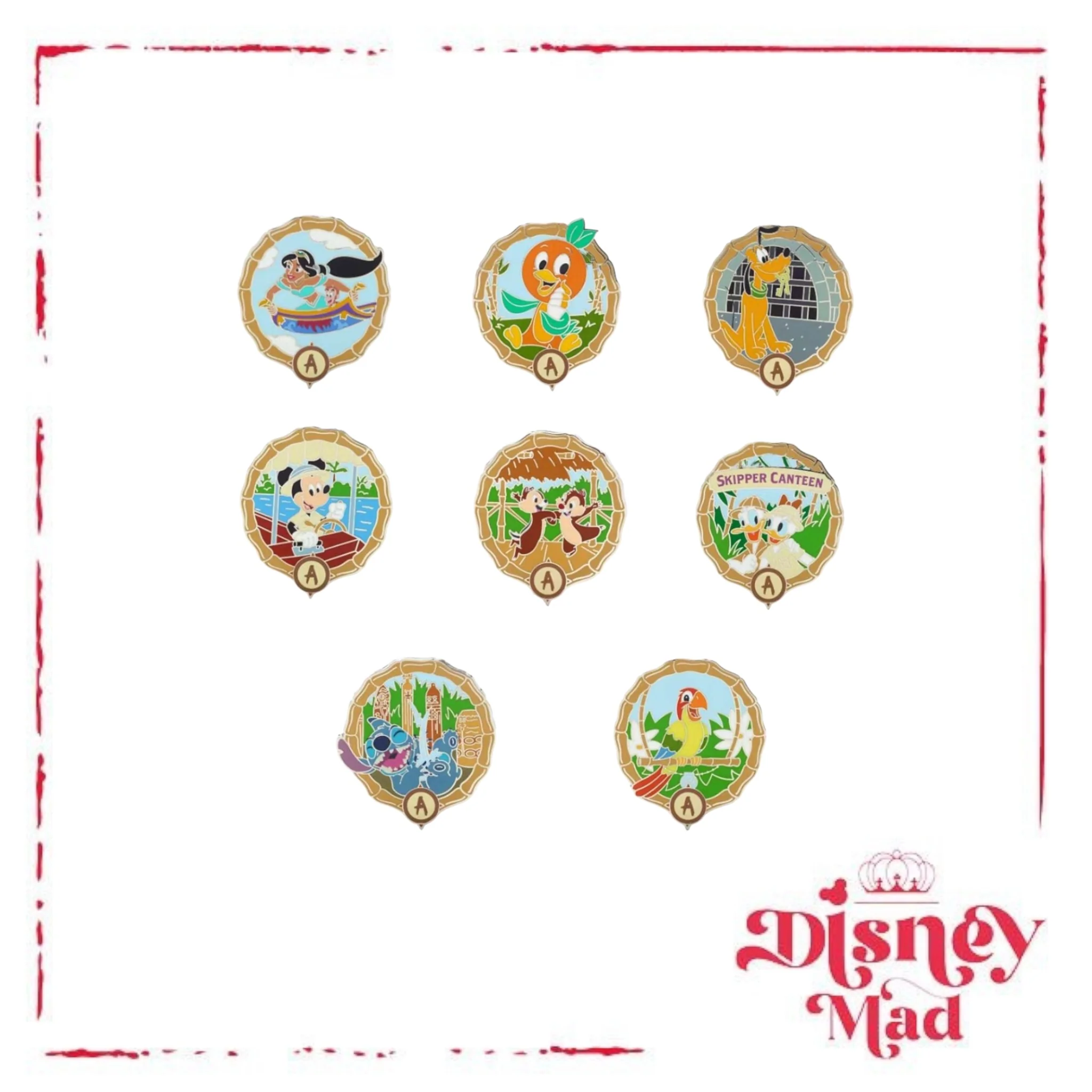 Disney Mystery Pin Blind Box - Adventureland - 2 pins per box - Image 2