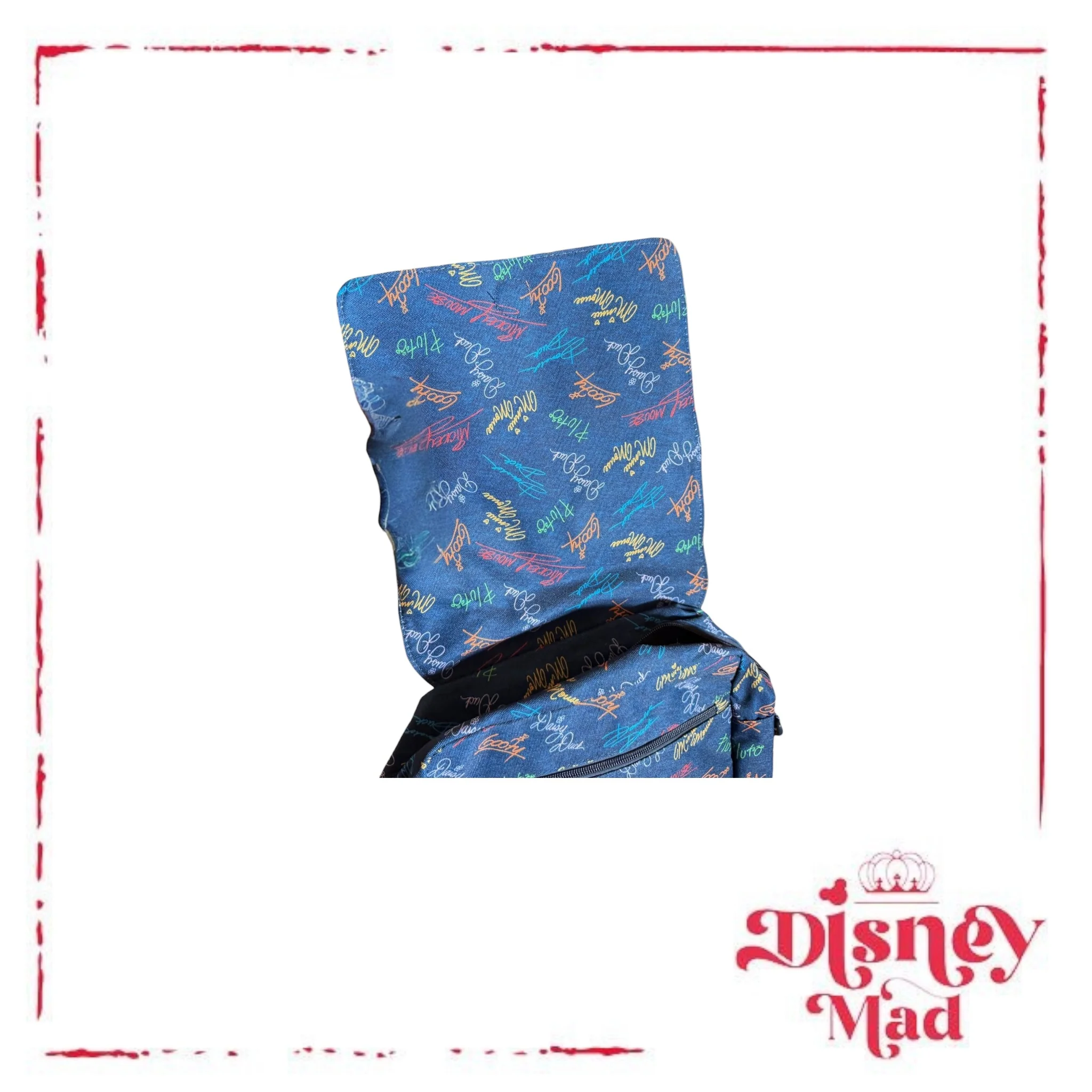 Disney Parks 2026 Mickey & Friends Character Autograph Mini Backpack - Image 2
