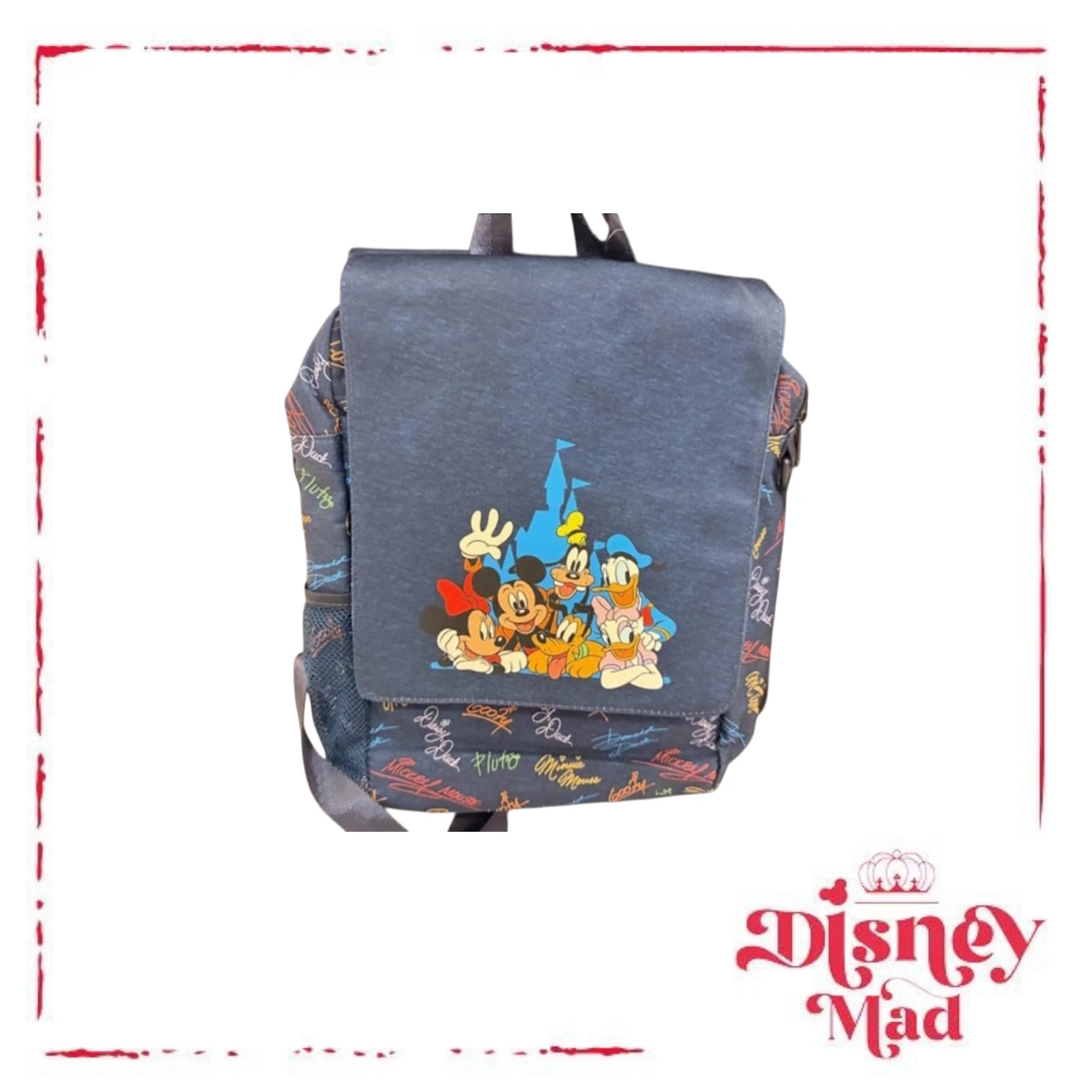 Disney Parks 2026 Mickey & Friends Character Autograph Mini Backpack - Image 4