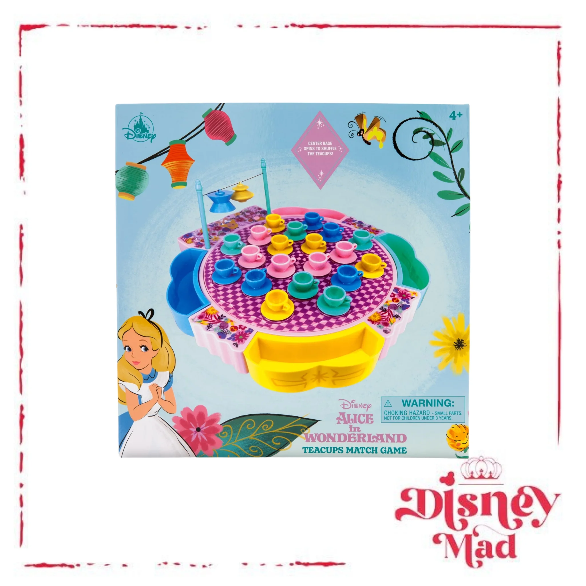 Disney Parks Alice in Wonderland Teacups Match Game