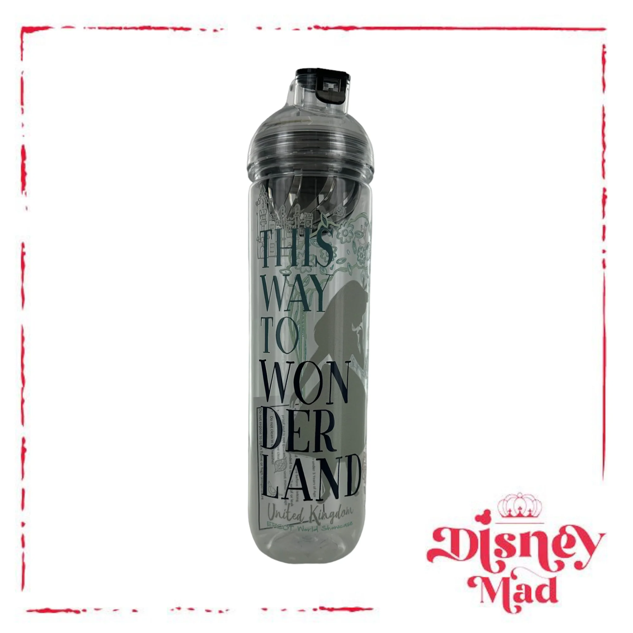 Disney Parks Alice in Wonderland Water Bottle