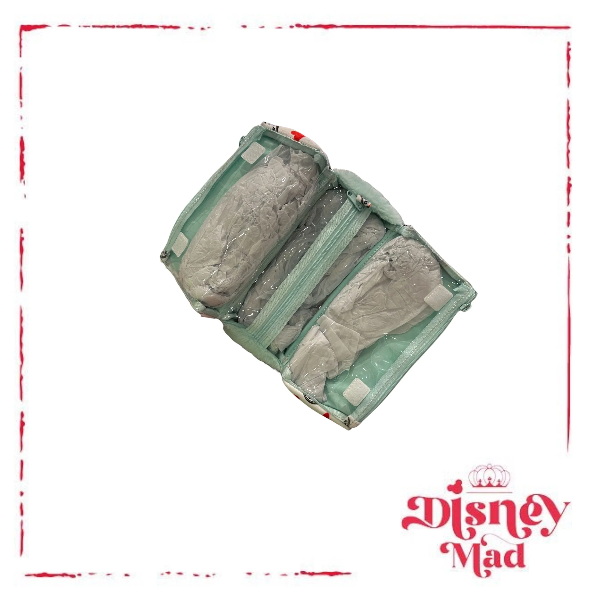 Disney Parks Alice in Wonderland White Rabbit Plush Cosmetic Bag - Image 3