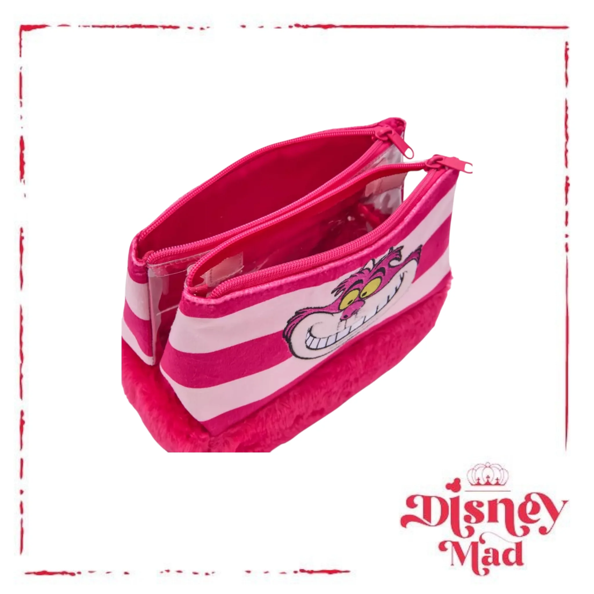 Disney Parks Cheshire Cat Plush Cosmetic Case – Alice in Wonderland - Image 4