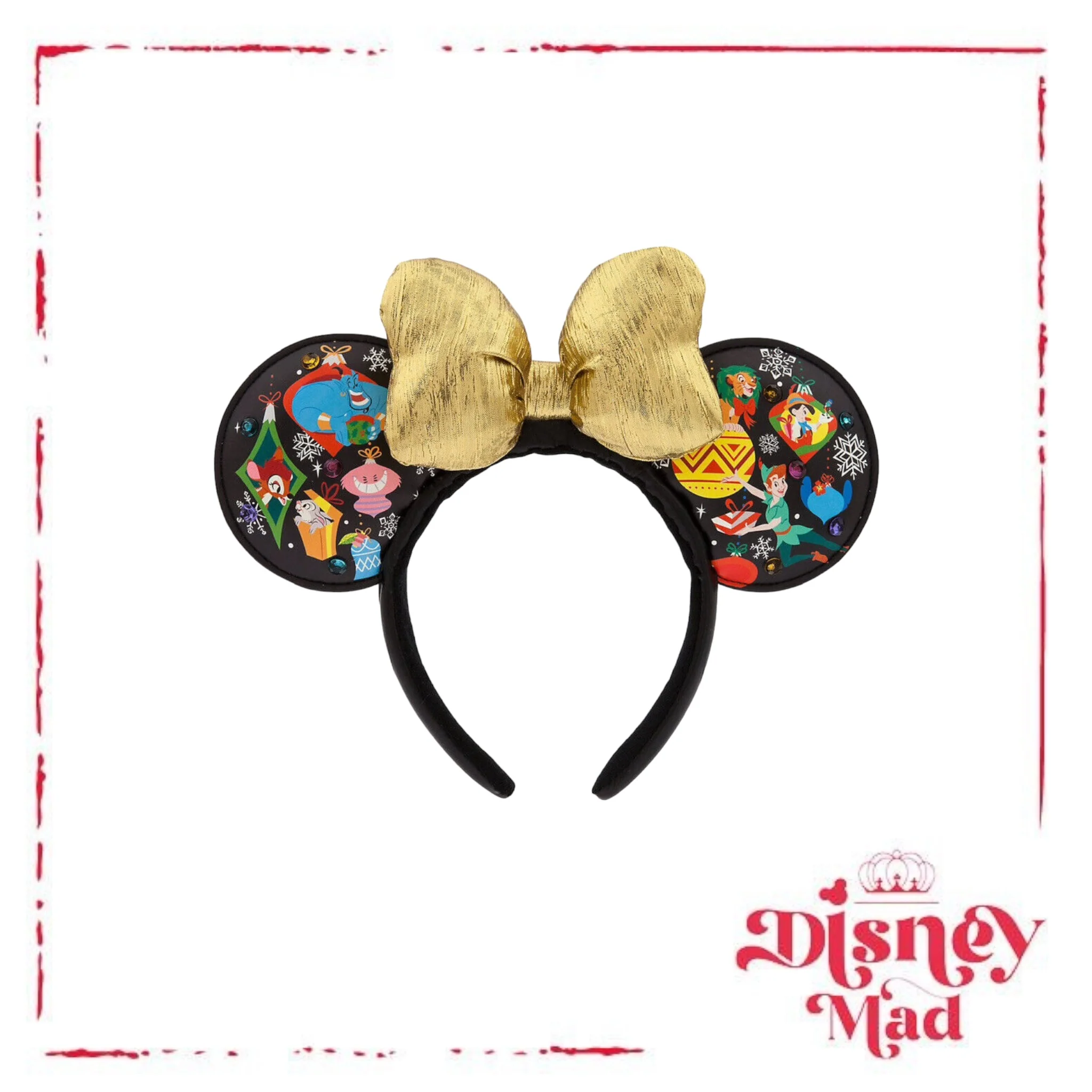 Disney Parks Christmas Minnie Light-Up Ornament Holiday Headband Ears 2023 - Image 3