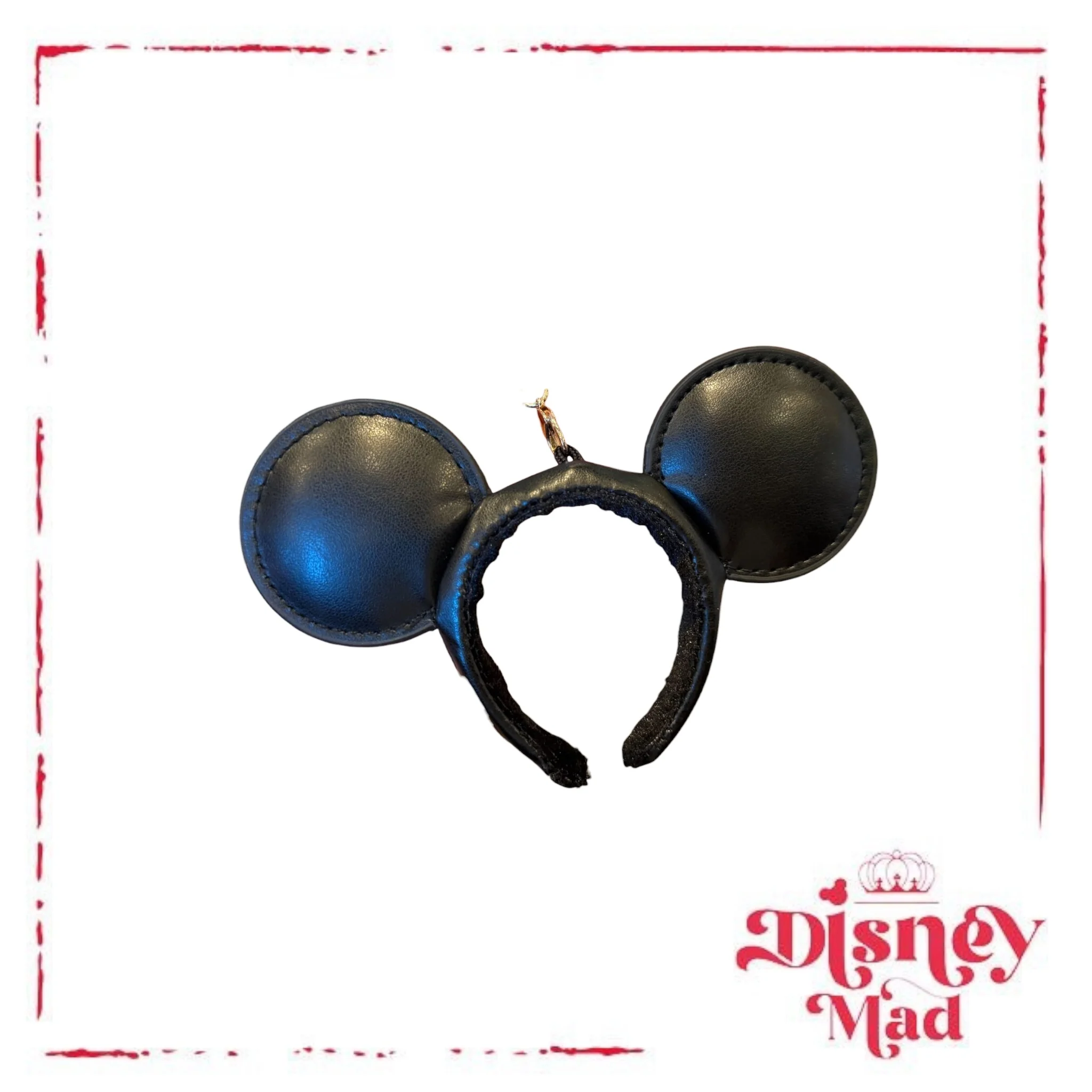 Disney Parks Classic Mickey Mouse Headband Ears Bag Clip Charm Keychain - Image 2