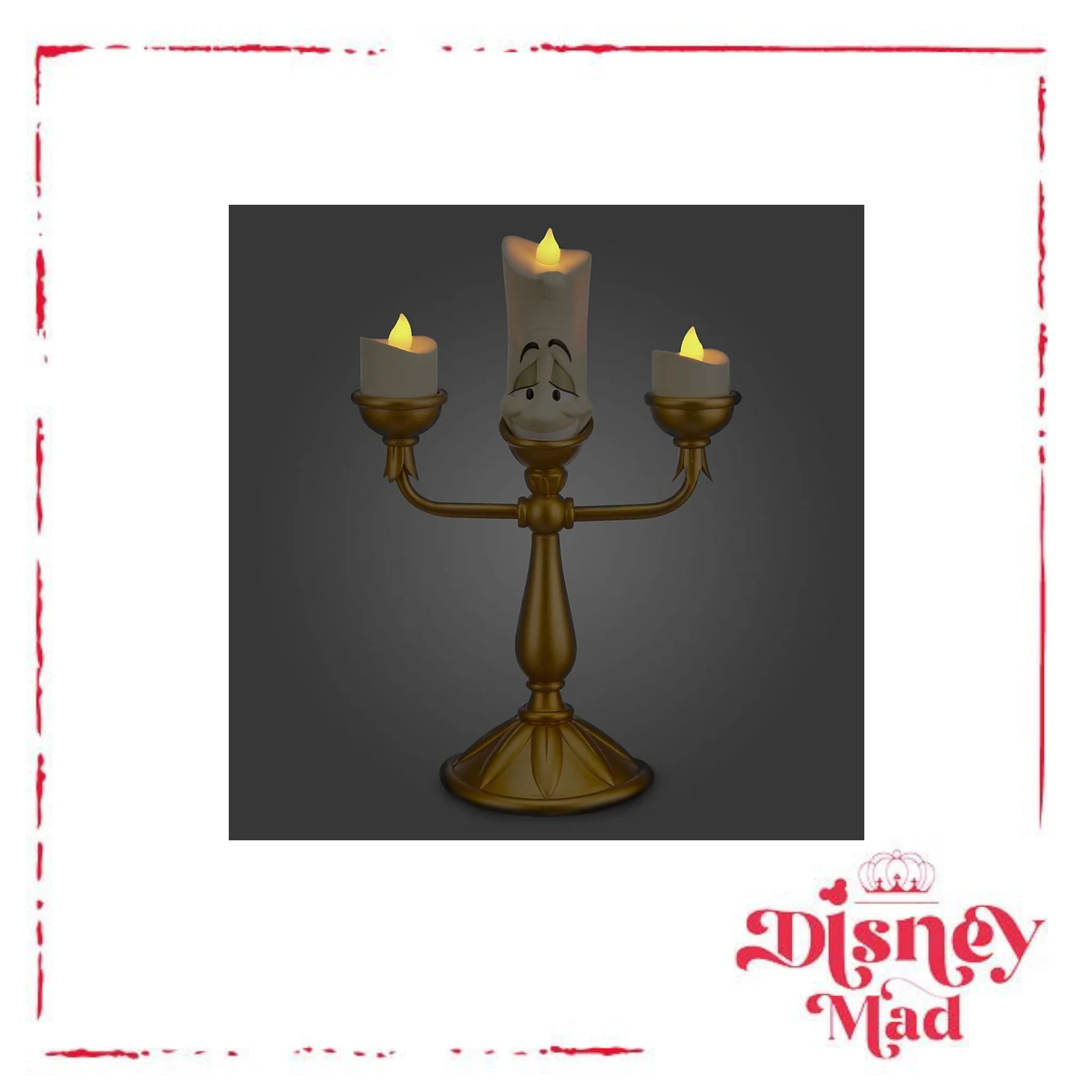 Disney Parks Exclusive Beauty and the Beast Light-Up Lumiere Candlestick Figure - Image 2