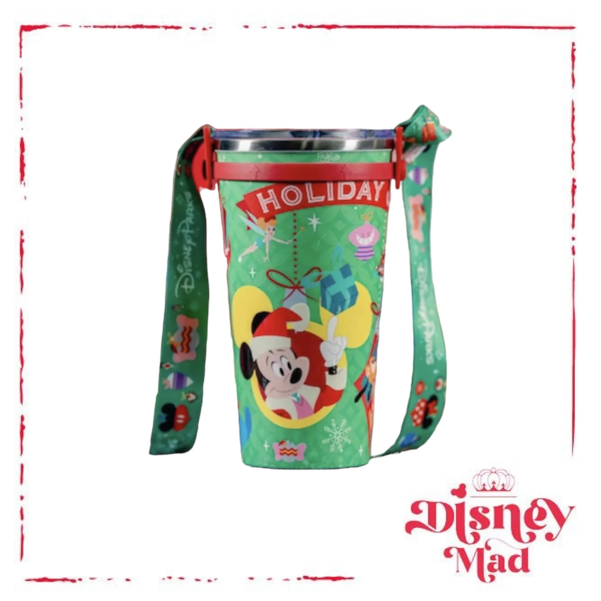 Disney Parks Holiday Travel Tumbler - Green