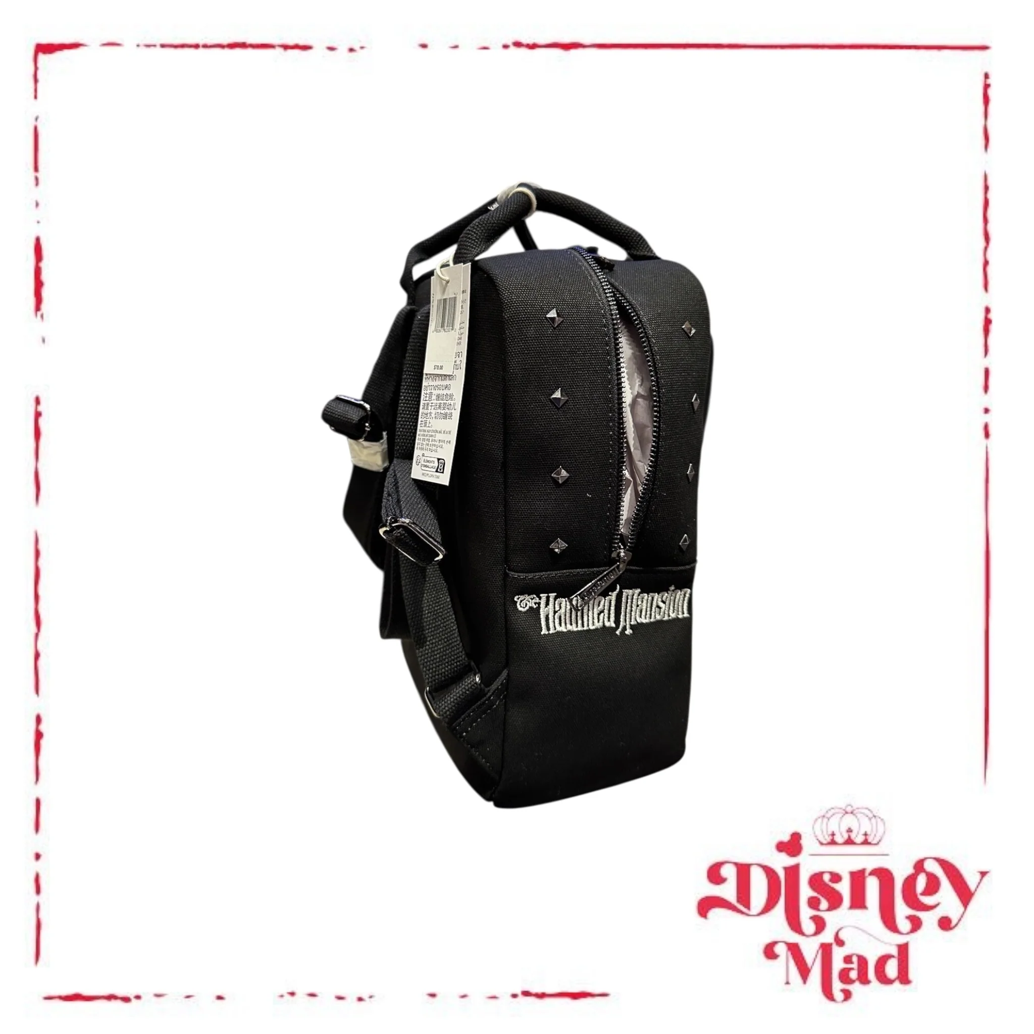 Disney Parks Loungefly Haunted Mansion Canvas Backpack - Image 3