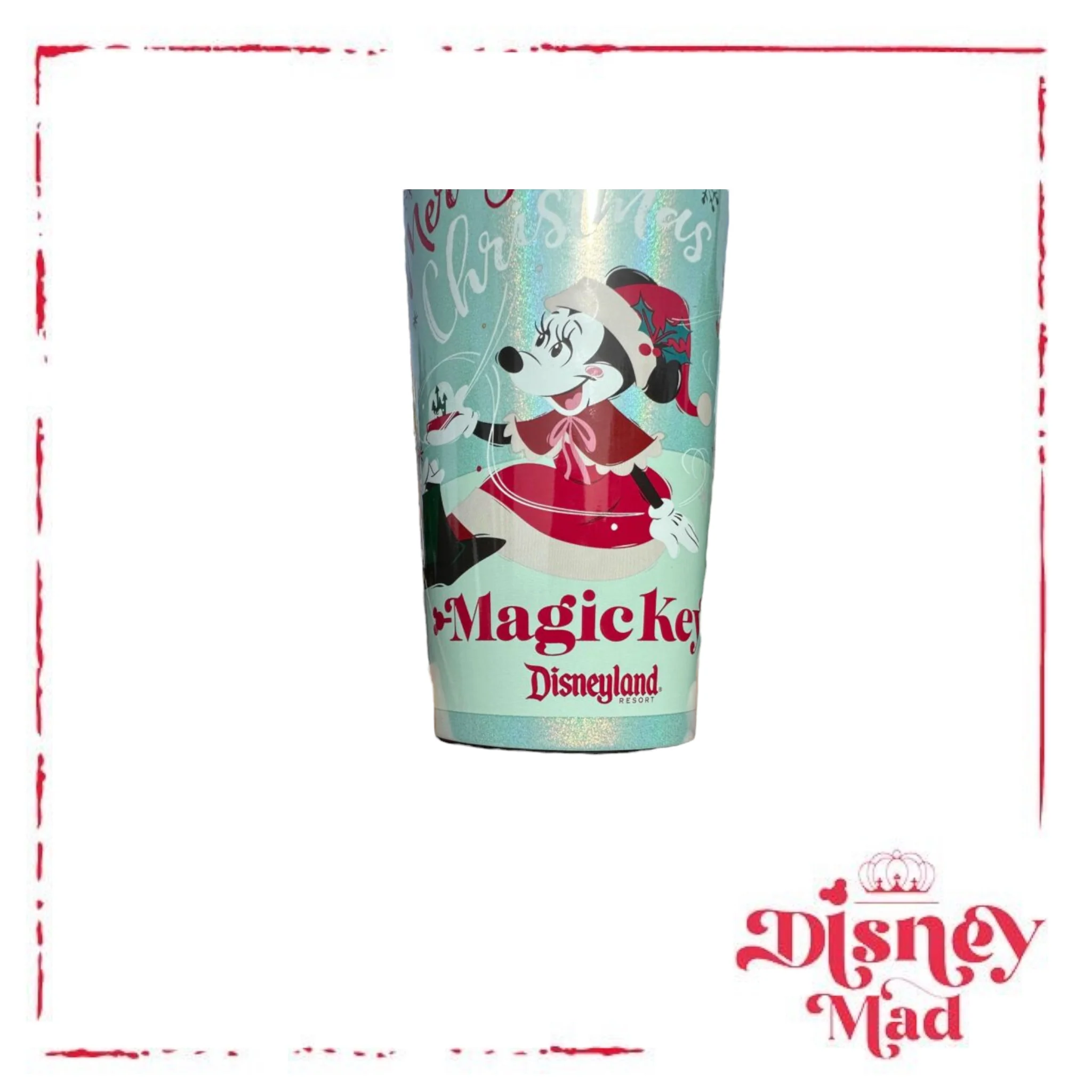 Disney Parks Magic Key Exclusive Holiday Stainless Steel Tumbler - Image 2