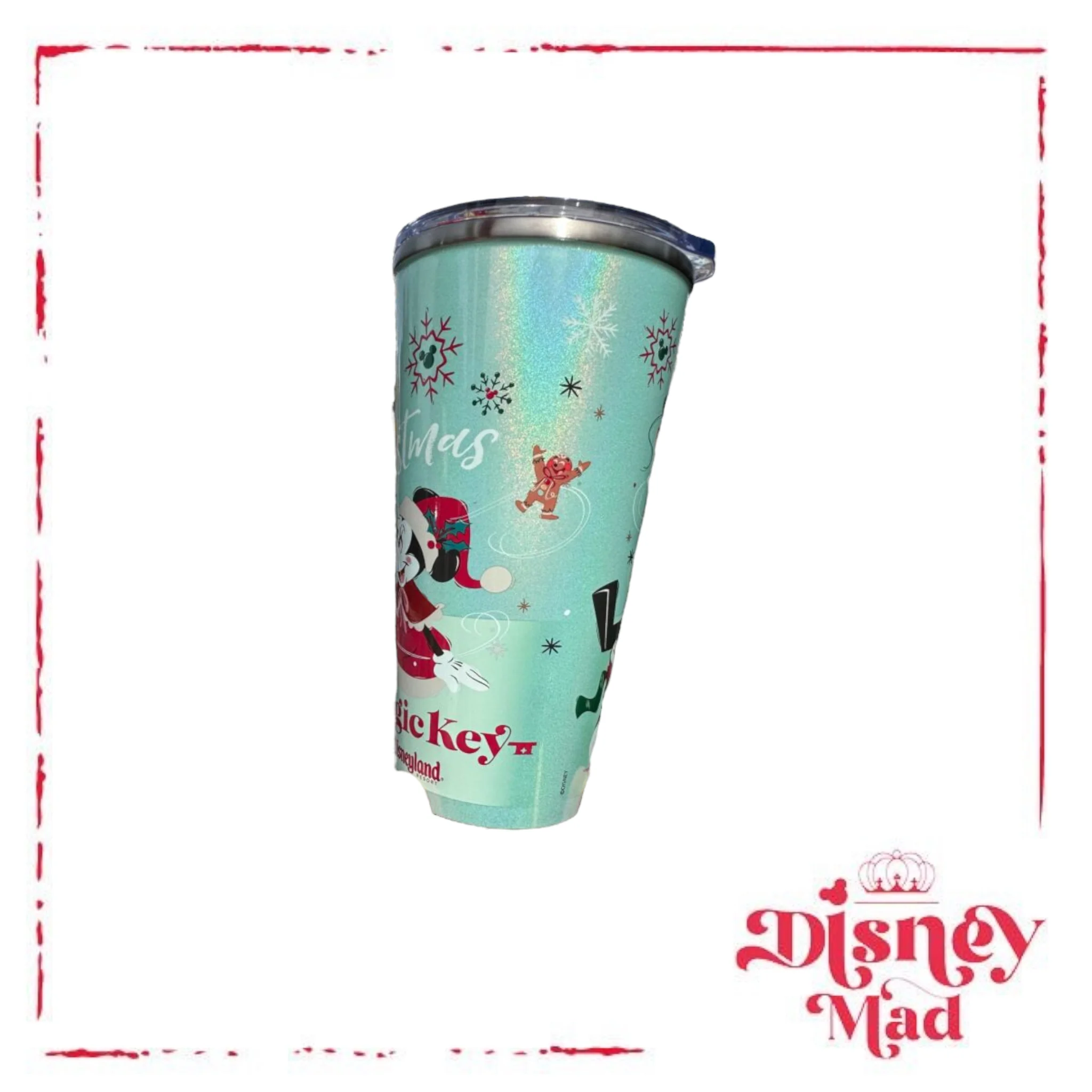Disney Parks Magic Key Exclusive Holiday Stainless Steel Tumbler - Image 3