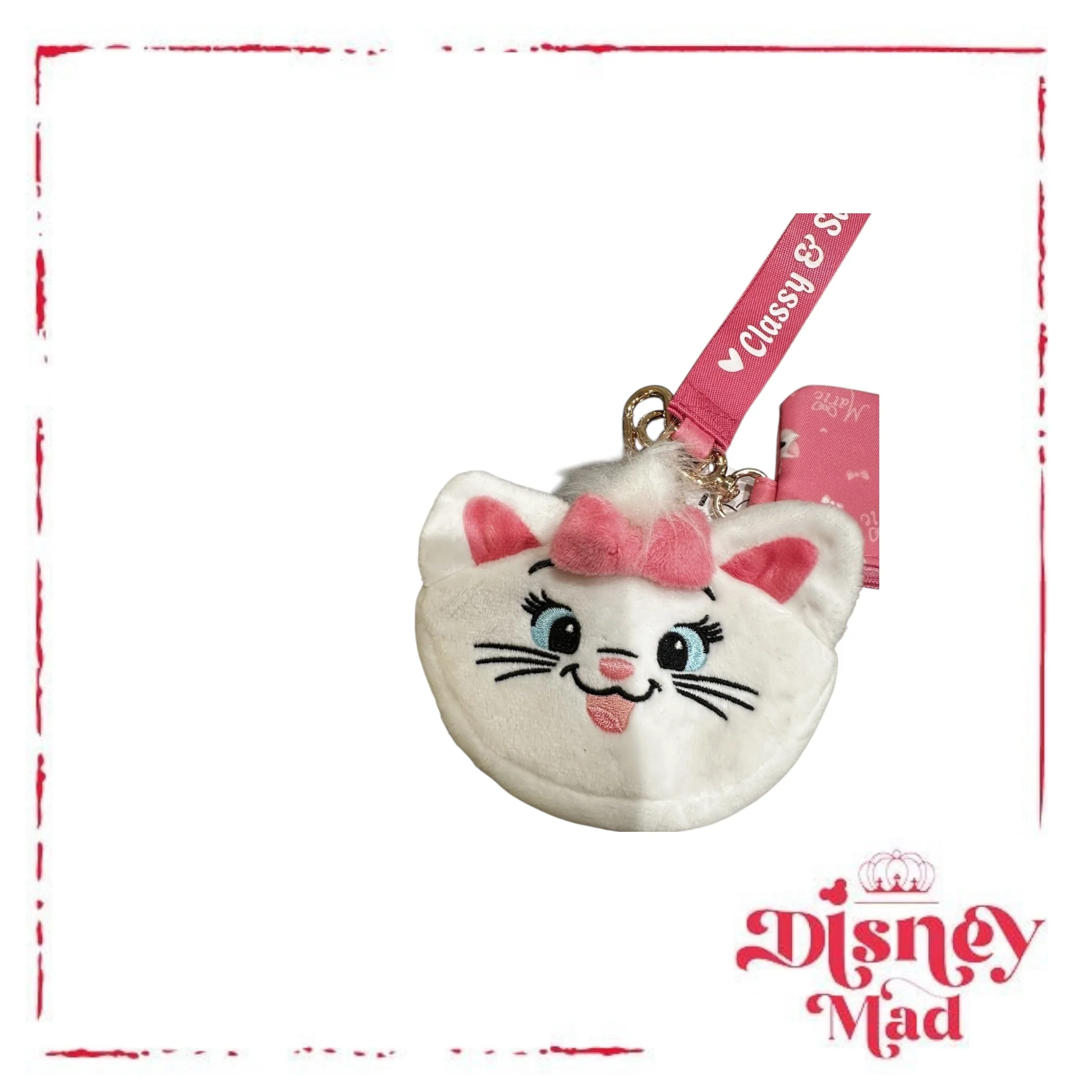 Disney Parks Marie Aristocats Plush Coin Purse - Image 3