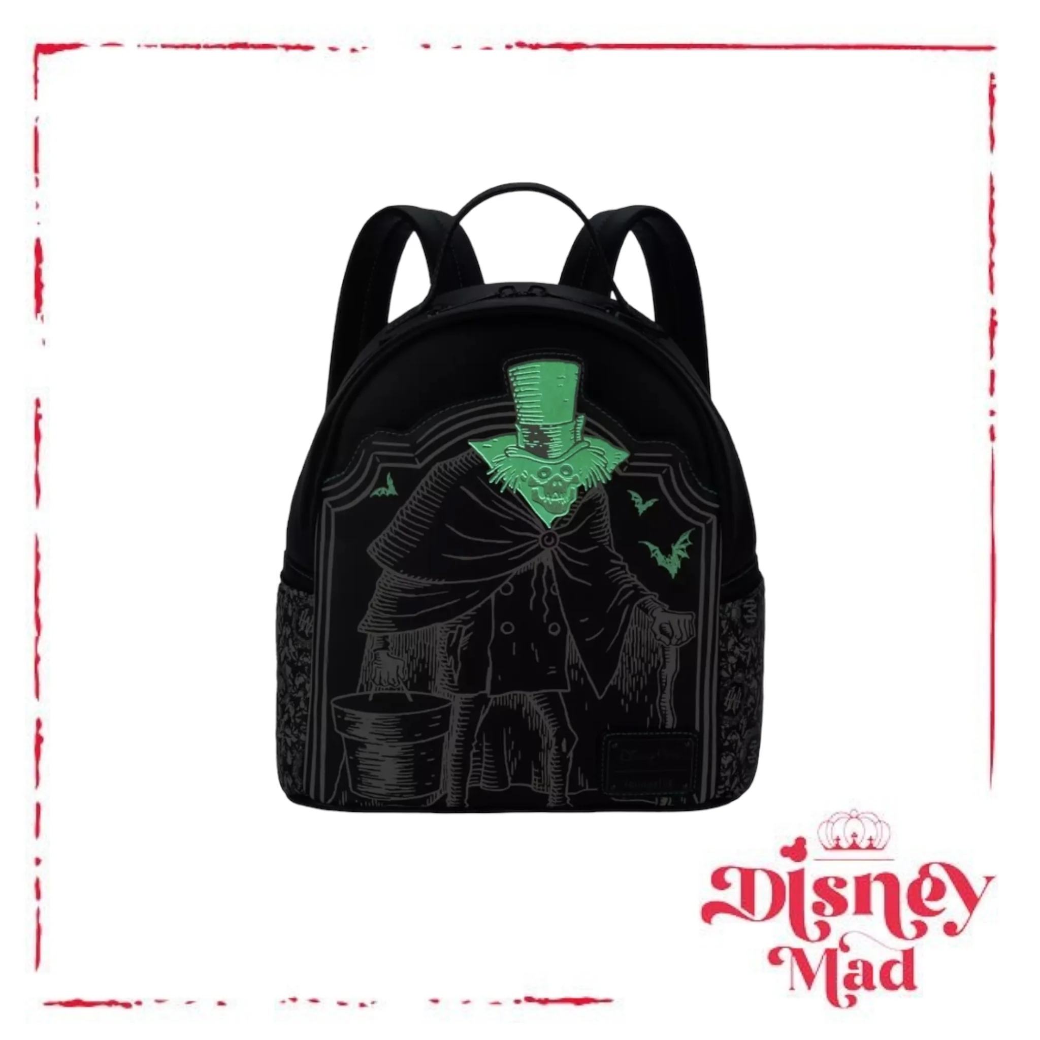 Disney Parks The Haunted Mansion Loungefly Mini Backpack Glow in The Dark - Disney Parks - Image 5