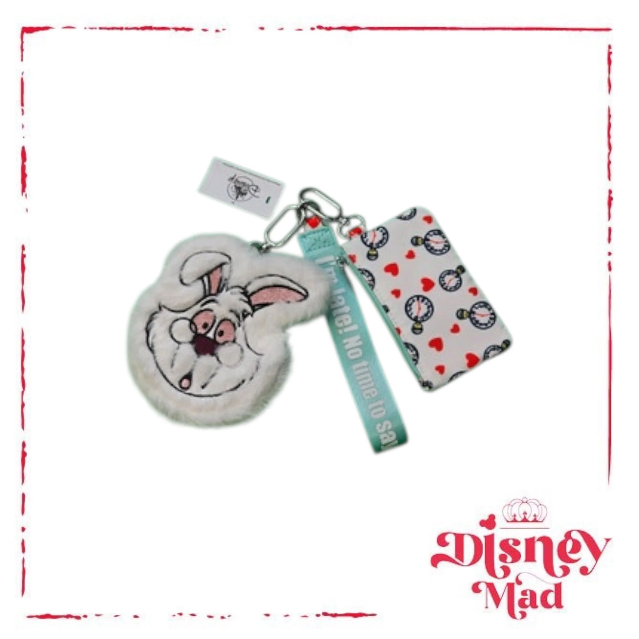 Disney Parks White Rabbit Plush Coin Purse