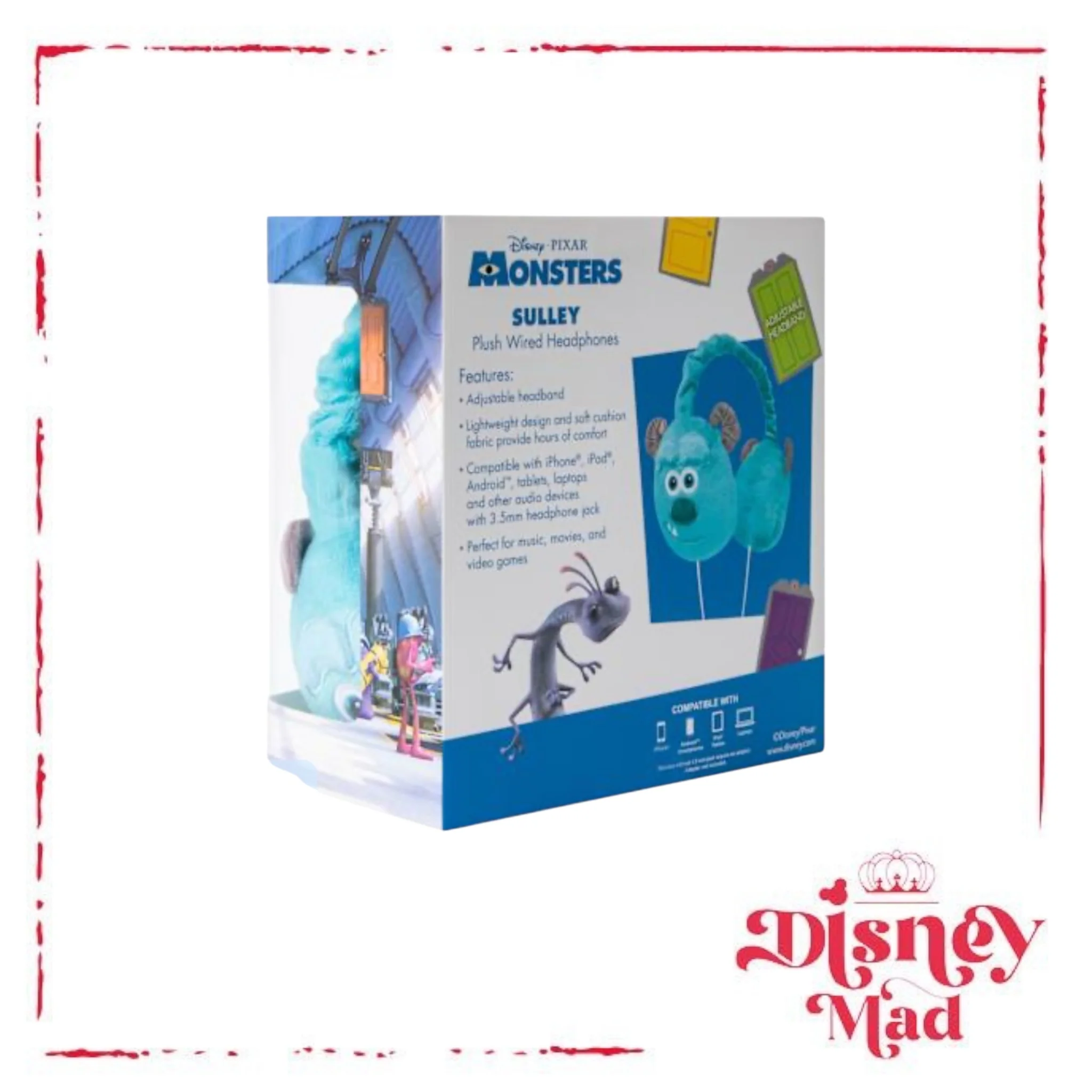 Disney PIXAR Monsters Sulley Plush Wired Headphones - Image 6
