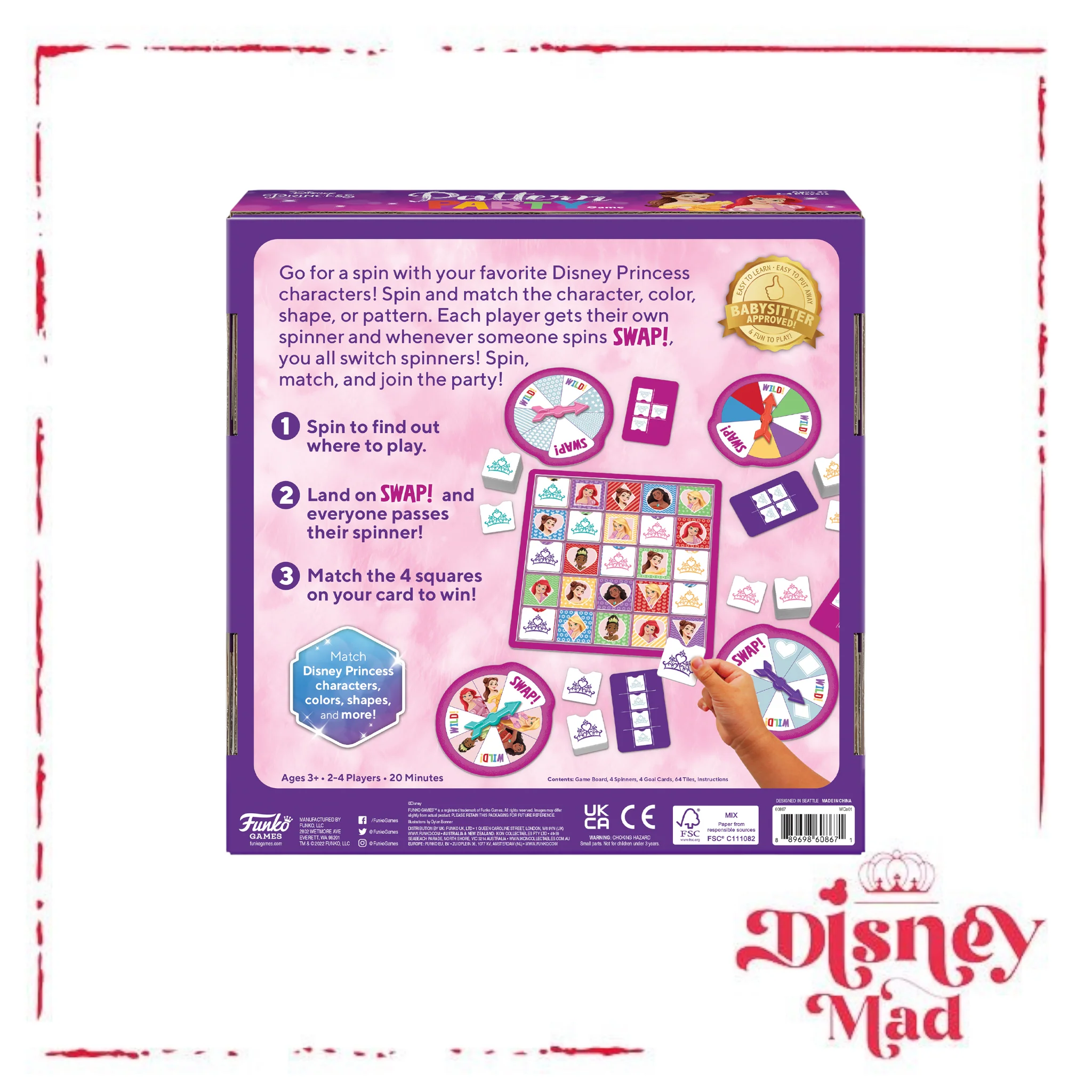 Disney Princess Pattern Party Game - Image 2